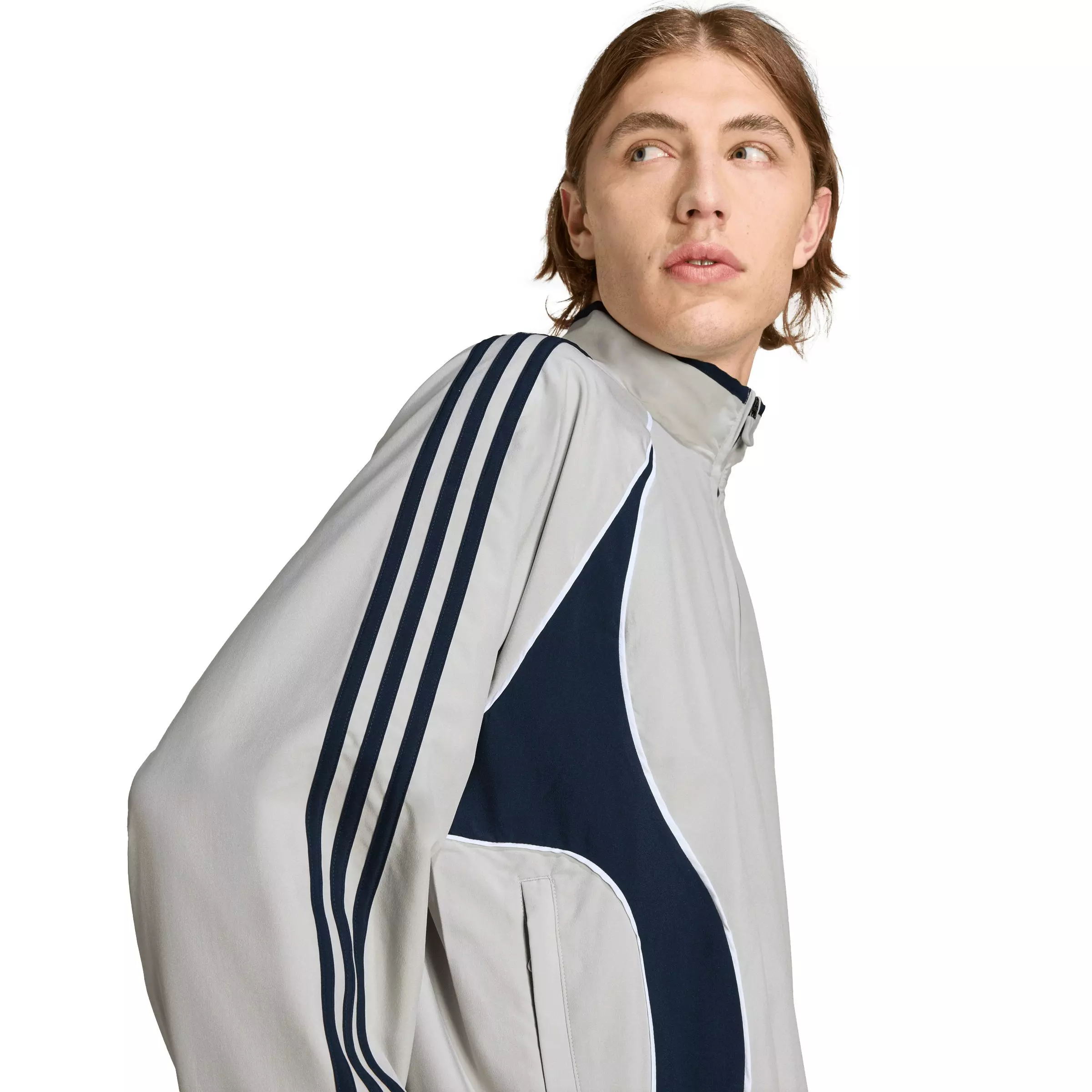 adidas Men's Teamgeist Adicolor Track Top - Grey - GREY