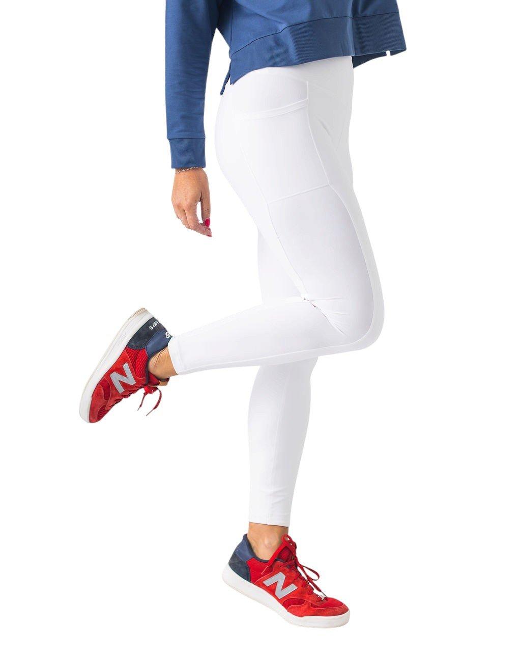 Boast Women's Pocket Leggings - White - WHITE