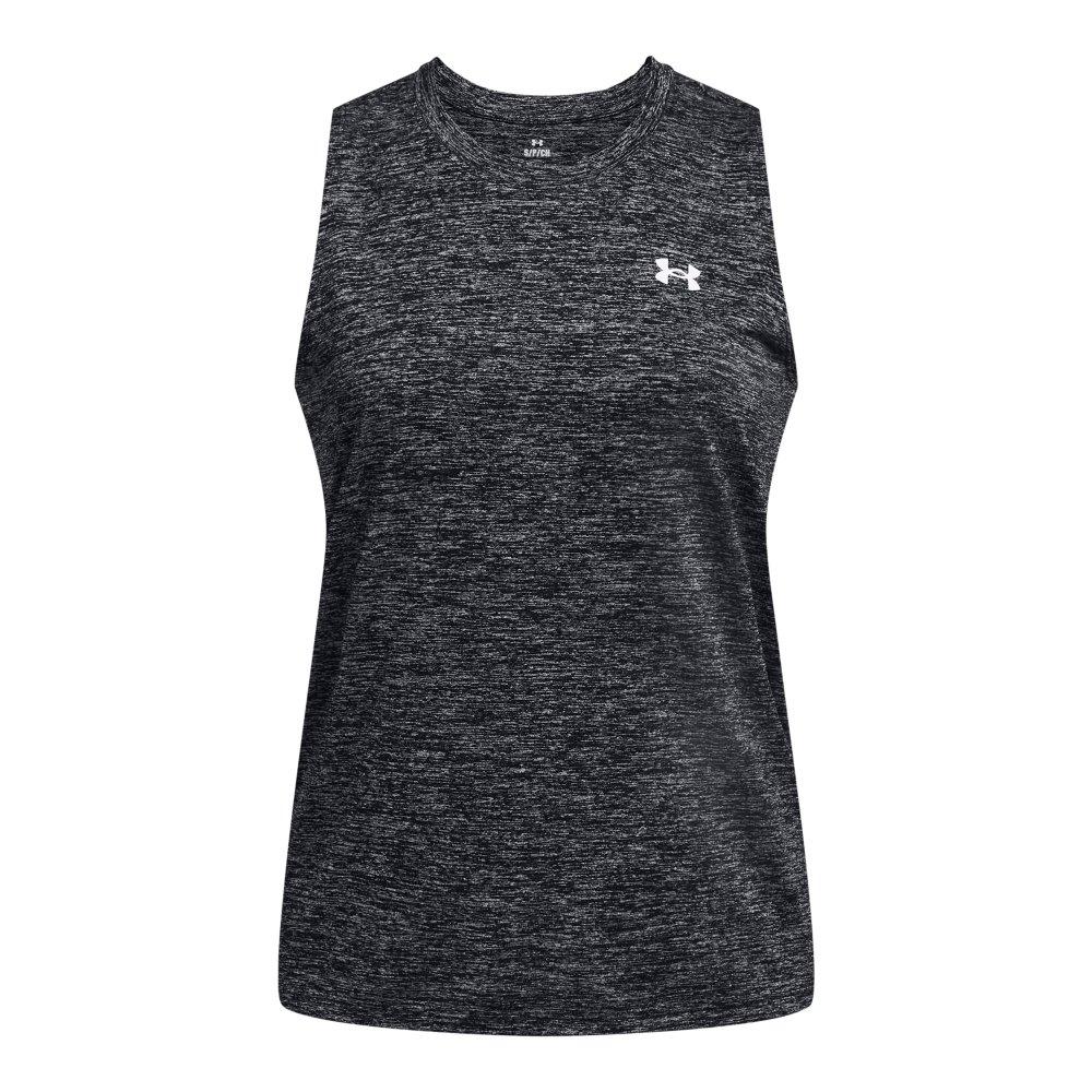 Under Armour Women's Tech Twist Tank - BLACK Thumbnail View 3