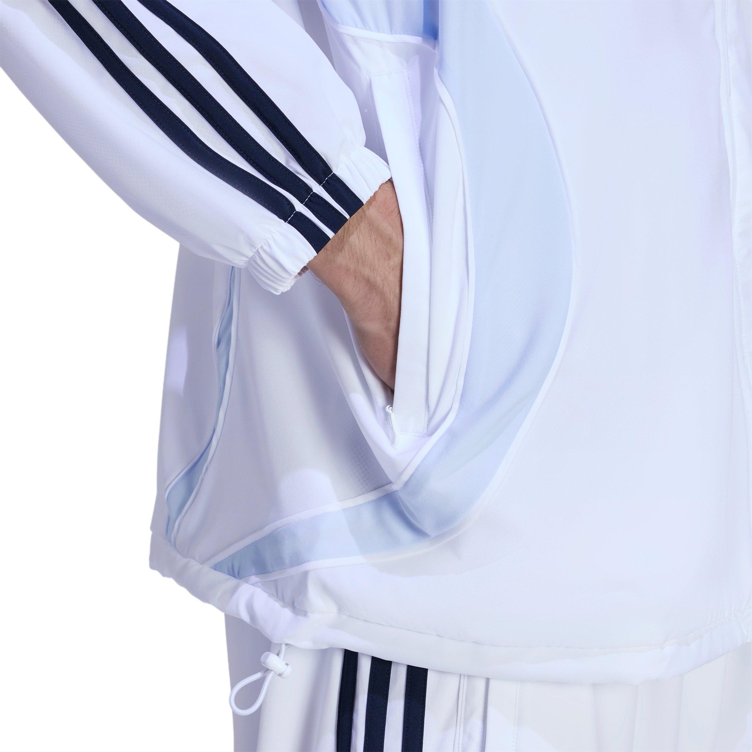 adidas Men's Teamgeist Adicolor Track Top - White - WHITE Thumbnail View 3