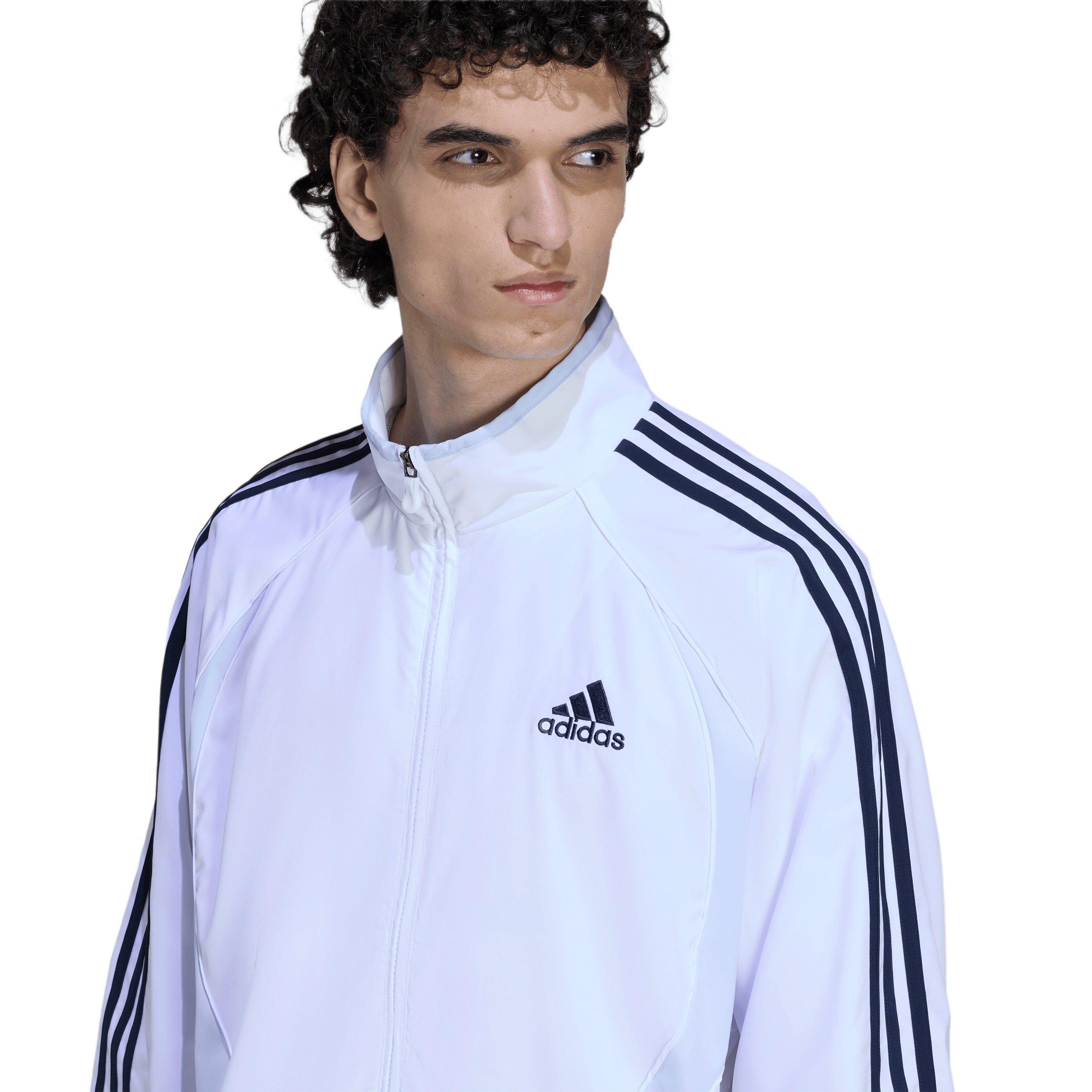 adidas Men's Teamgeist Adicolor Track Top - White - WHITE Thumbnail View 4