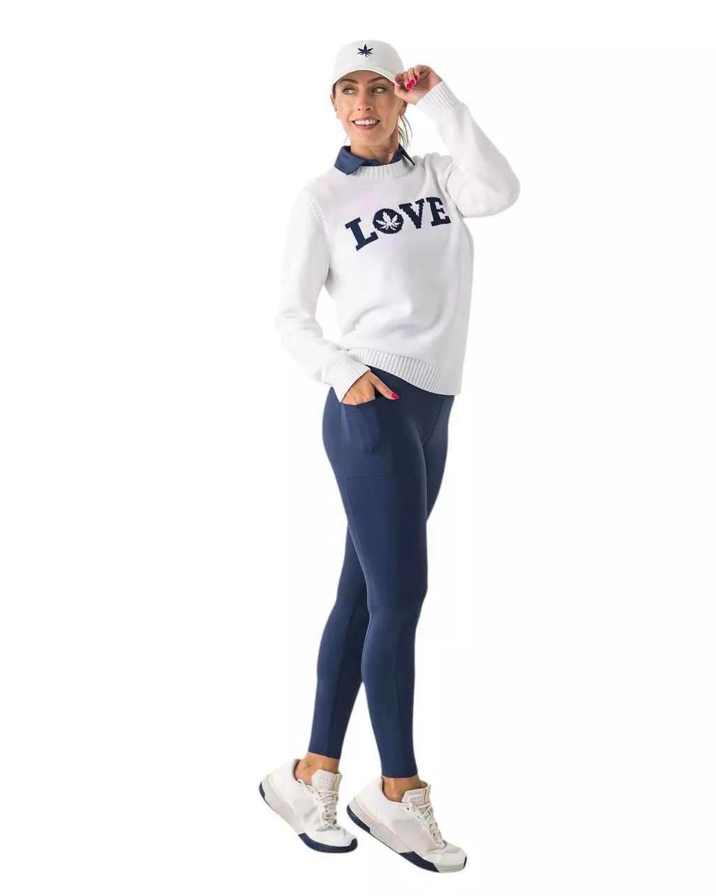 Boast Women's Pocket Leggings - Navy - NAVY