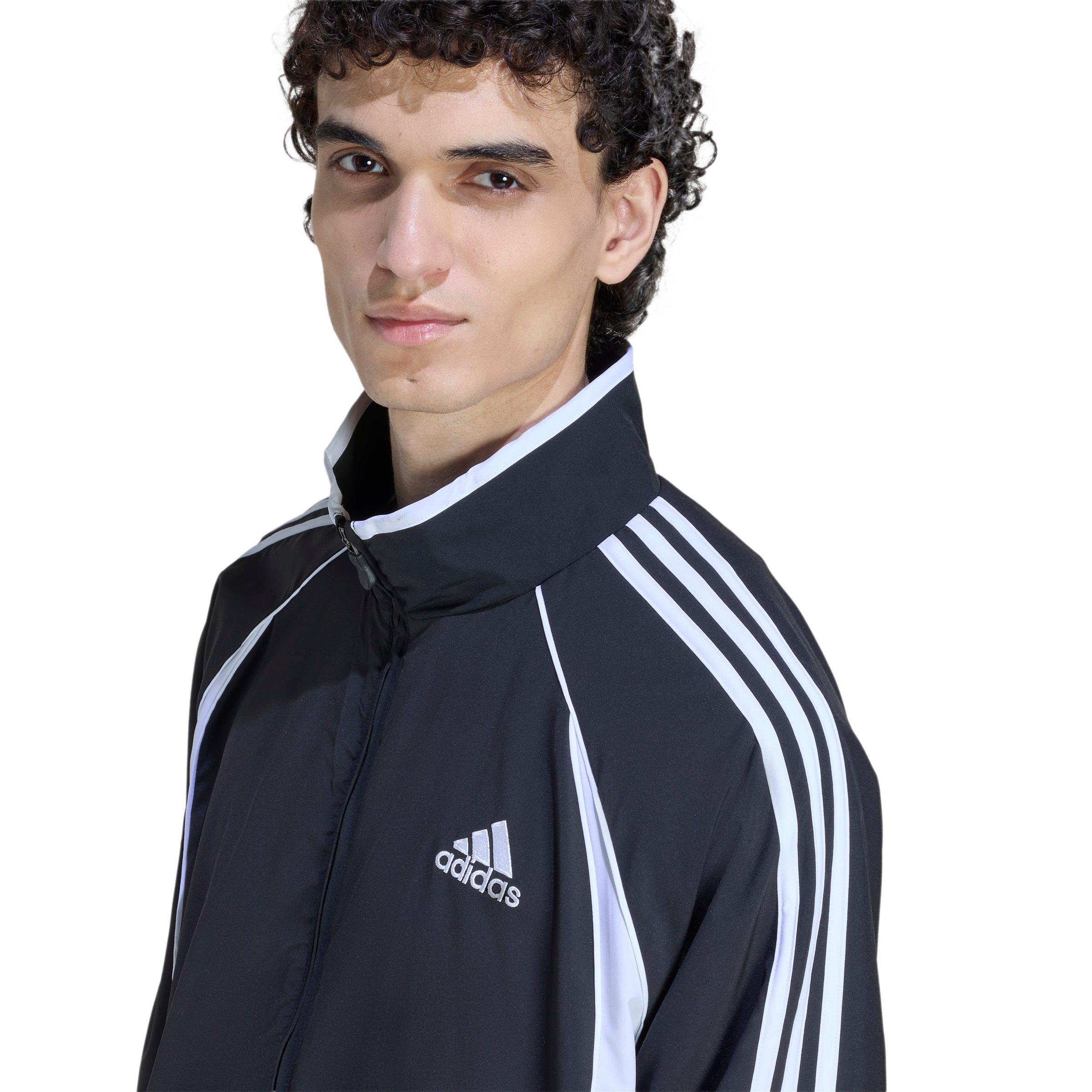 adidas Men's Teamgeist Adicolor Track Top - Black - BLACK Thumbnail View 3