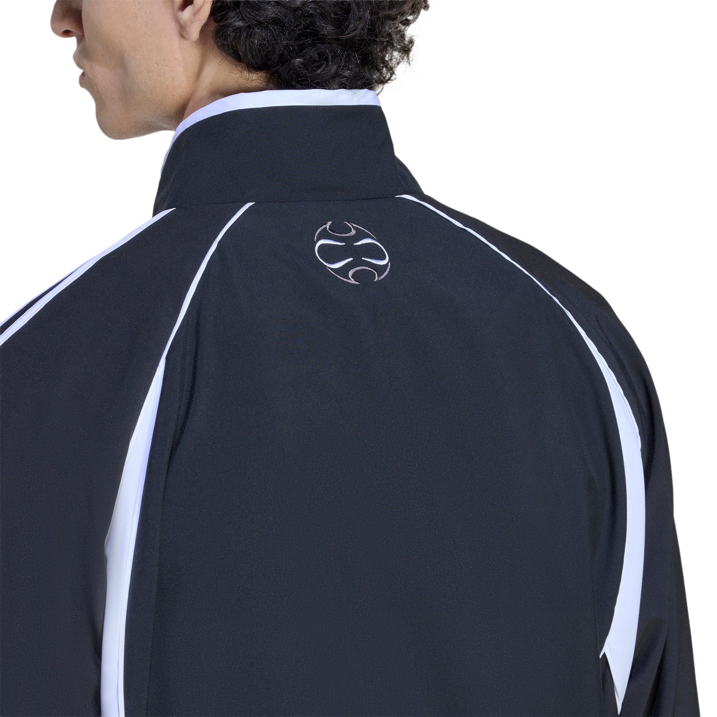 adidas Men's Teamgeist Adicolor Track Top - Black - BLACK Thumbnail View 4