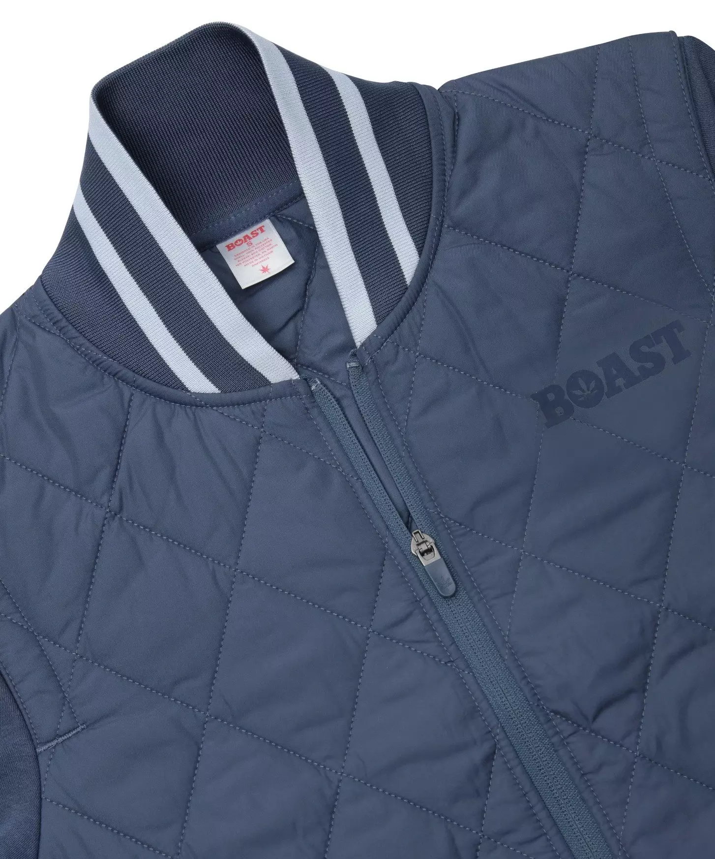 Boast Women's Quilted Varsity Bomber - Navy - NAVY