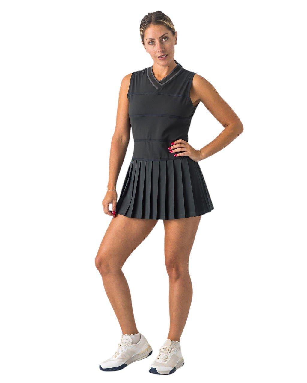 Boast Women's V-Neck Dress - Black - BLACK