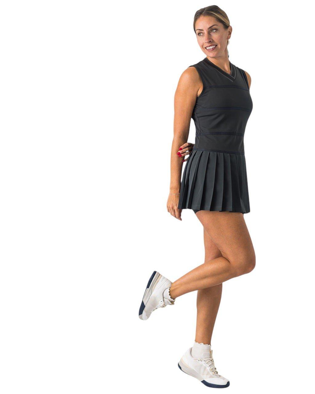 Boast Women's V-Neck Dress - Black - BLACK