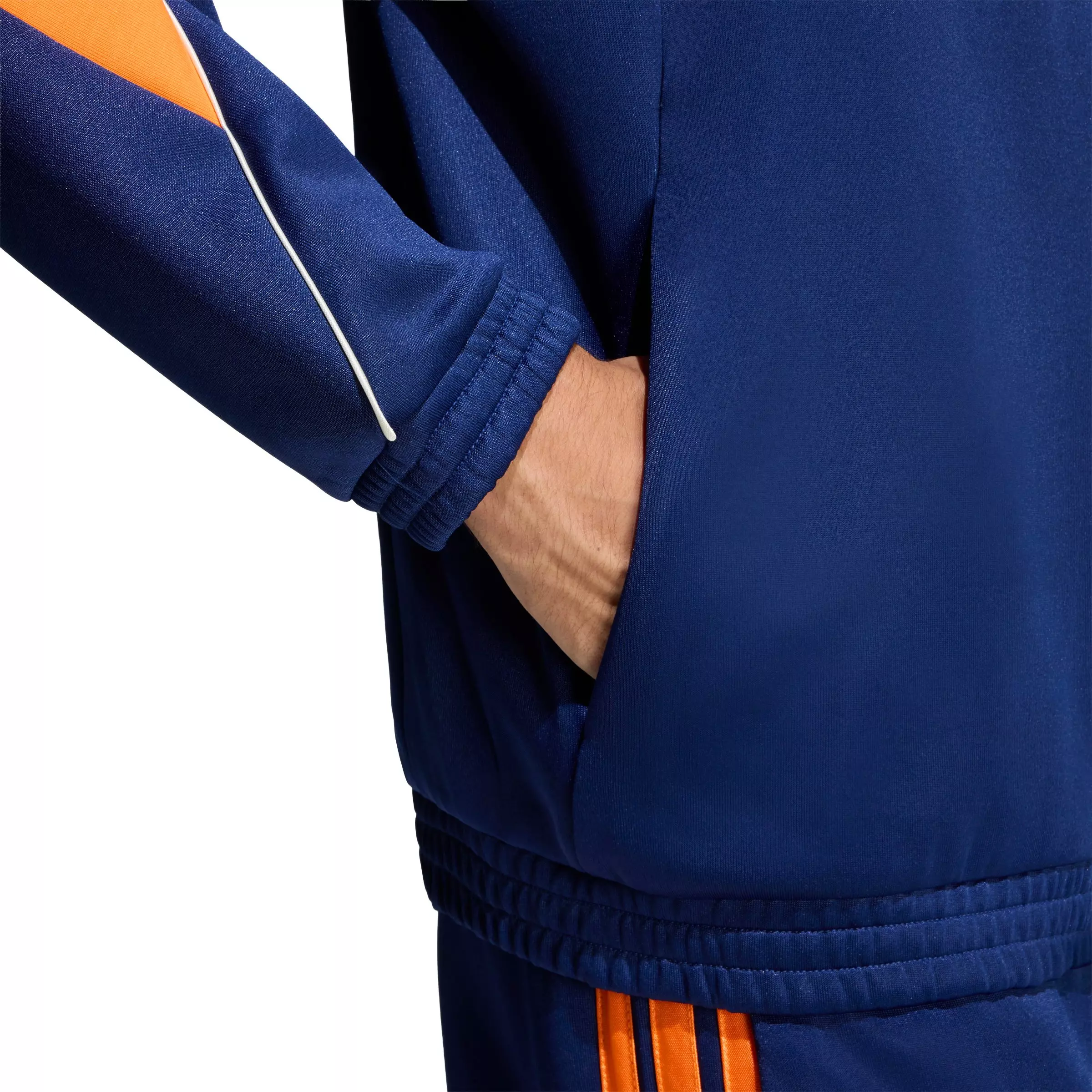 adidas Men's Stadium Tracktop - Blue/Orange - BLUE/ORANGE