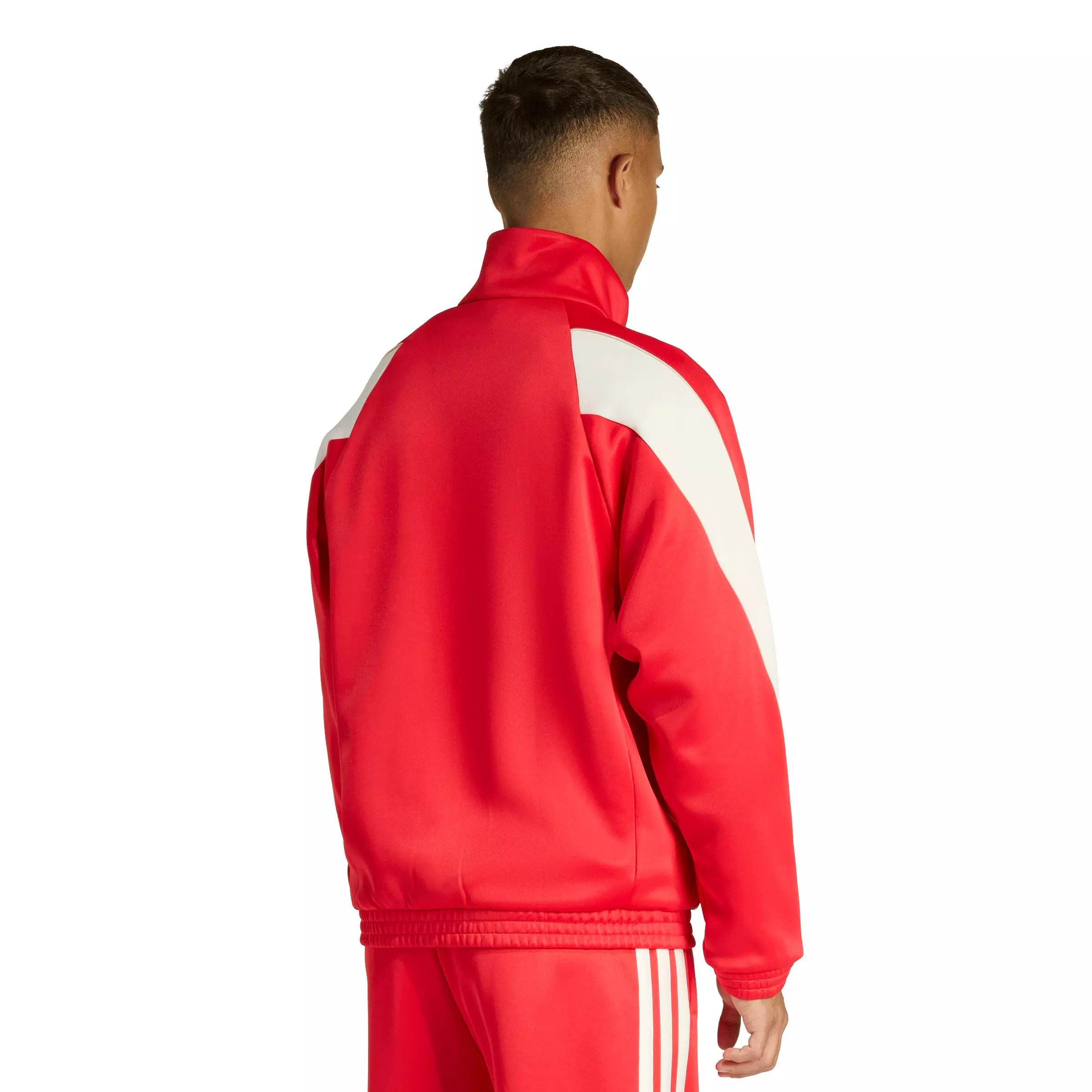 adidas Men's Stadium Tracktop - Red/White - RED/WHITE