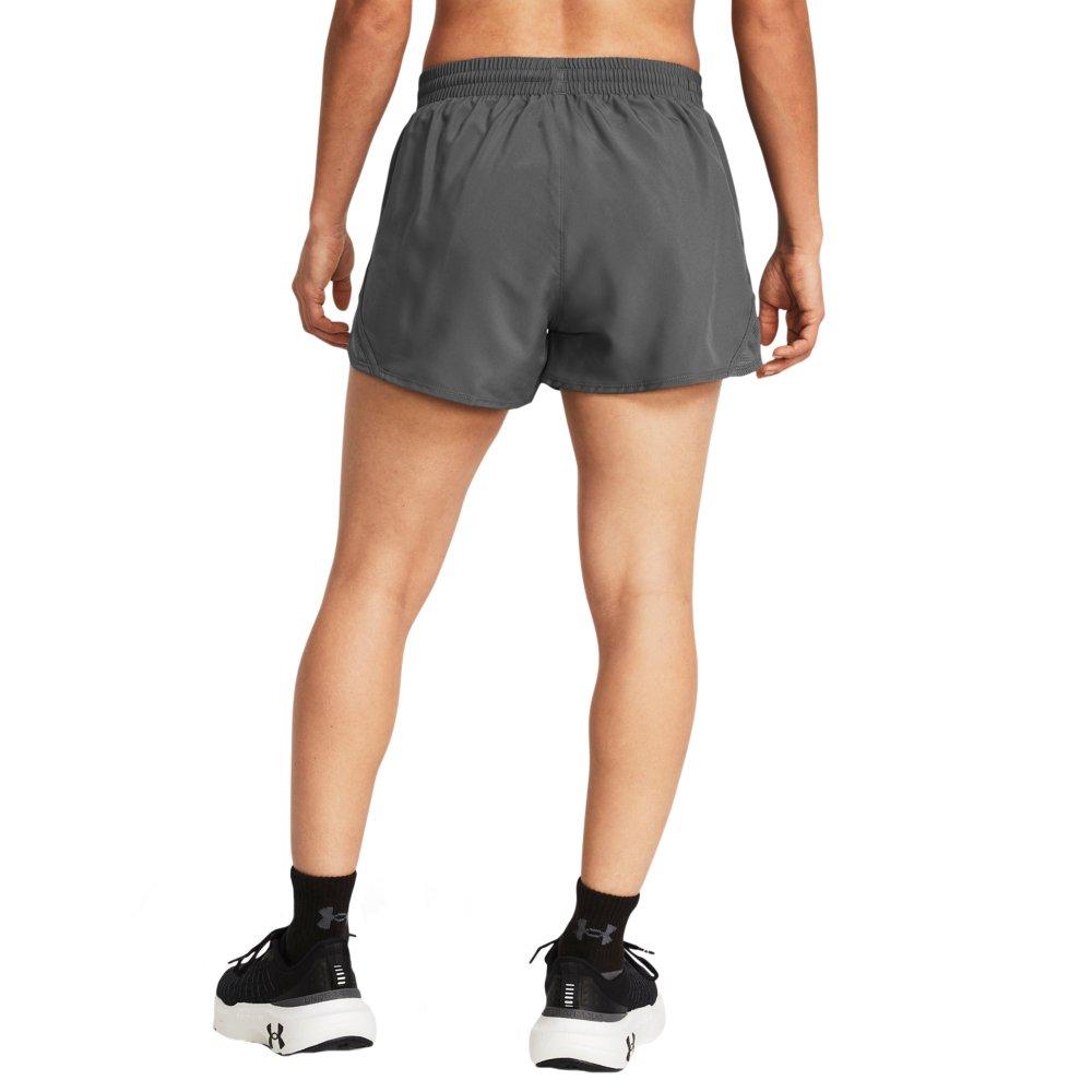 Under Armour Women's Fly-By 3" Shorts - GREY Thumbnail View 2