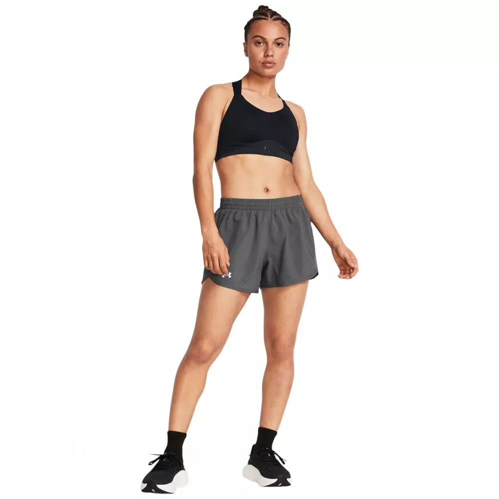 Under Armour Women's Fly-By 3" Shorts - Black - GREY