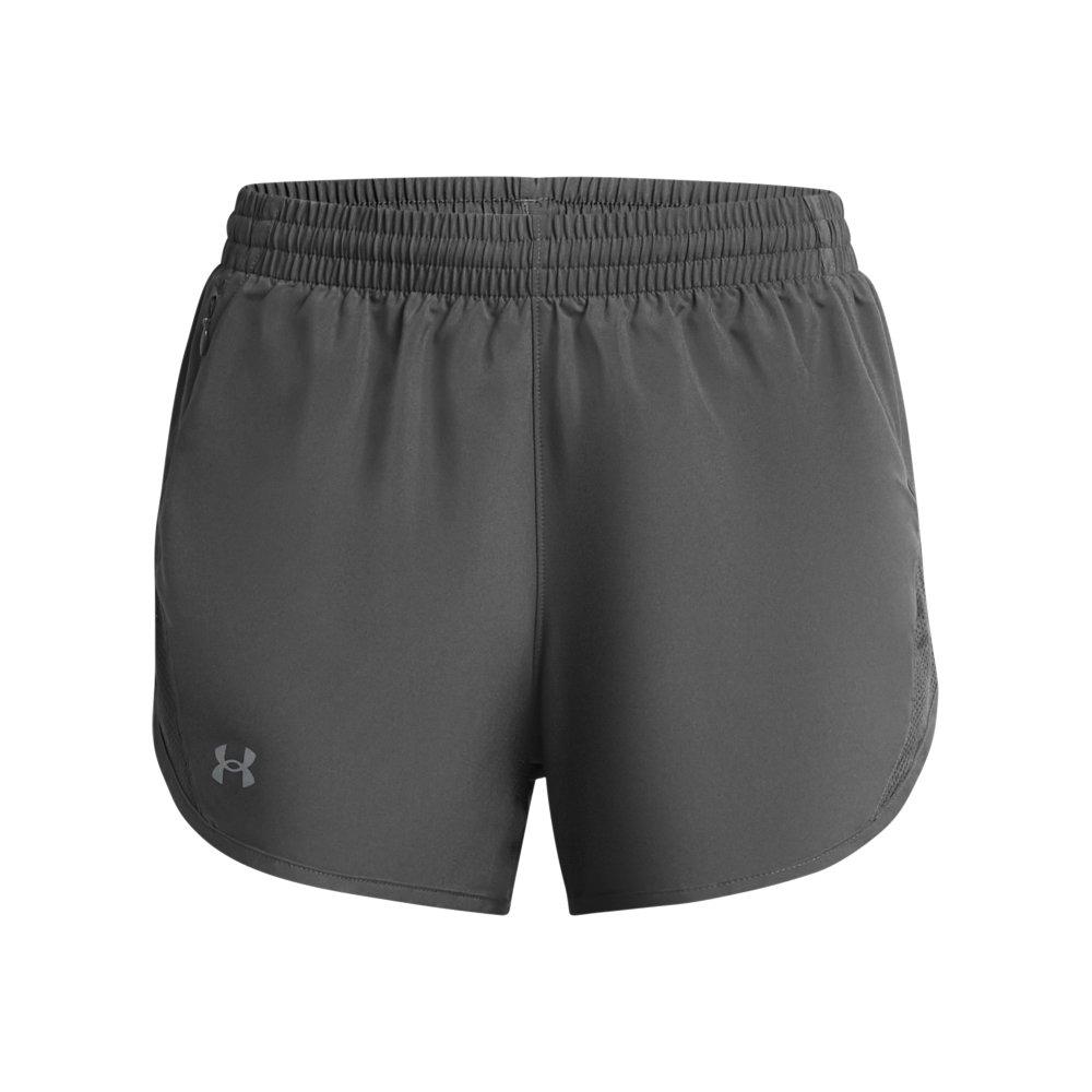 Under Armour Women's Fly-By 3" Shorts - Black - GREY Thumbnail View 5