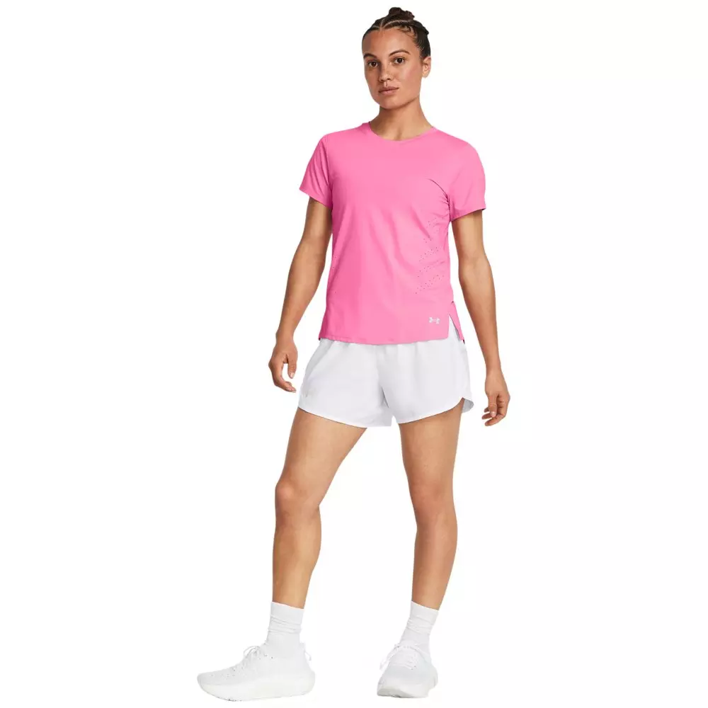 Under Armour Women's Fly-By 3" Shorts - WHITE