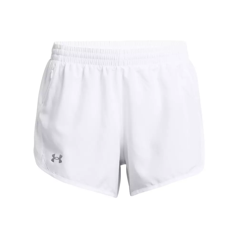 Under Armour Women's Fly-By 3" Shorts - Black - WHITE