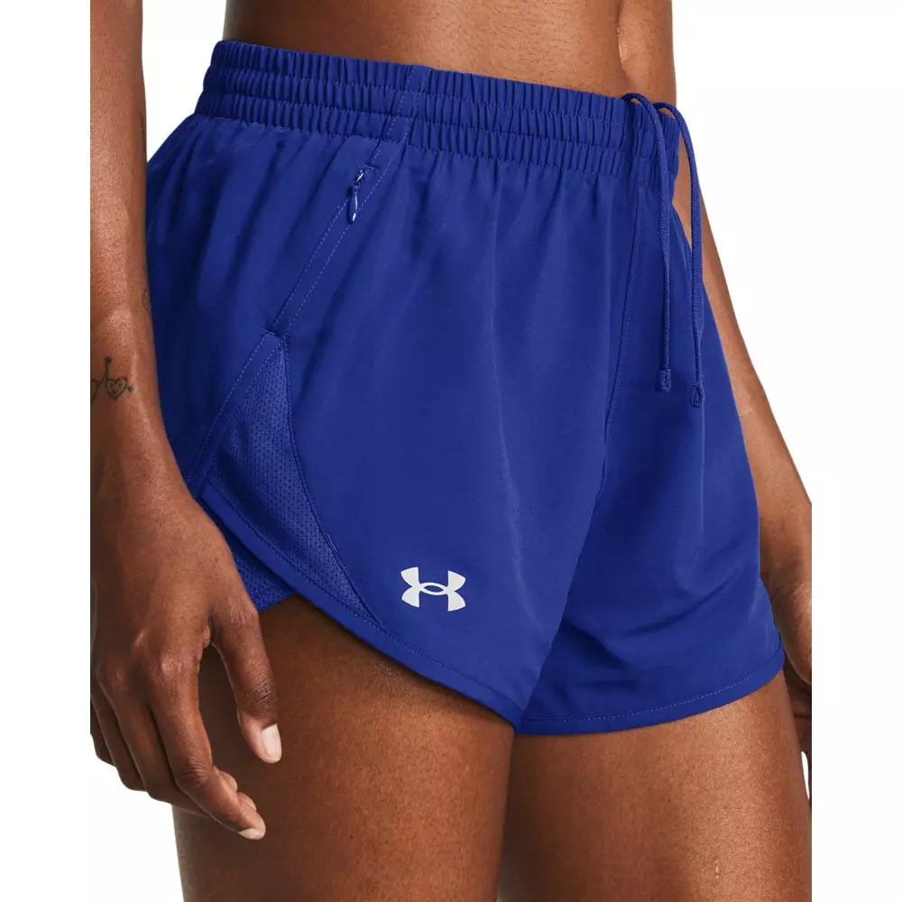Under Armour Women's Fly-By 3" Shorts - Black - ROYAL