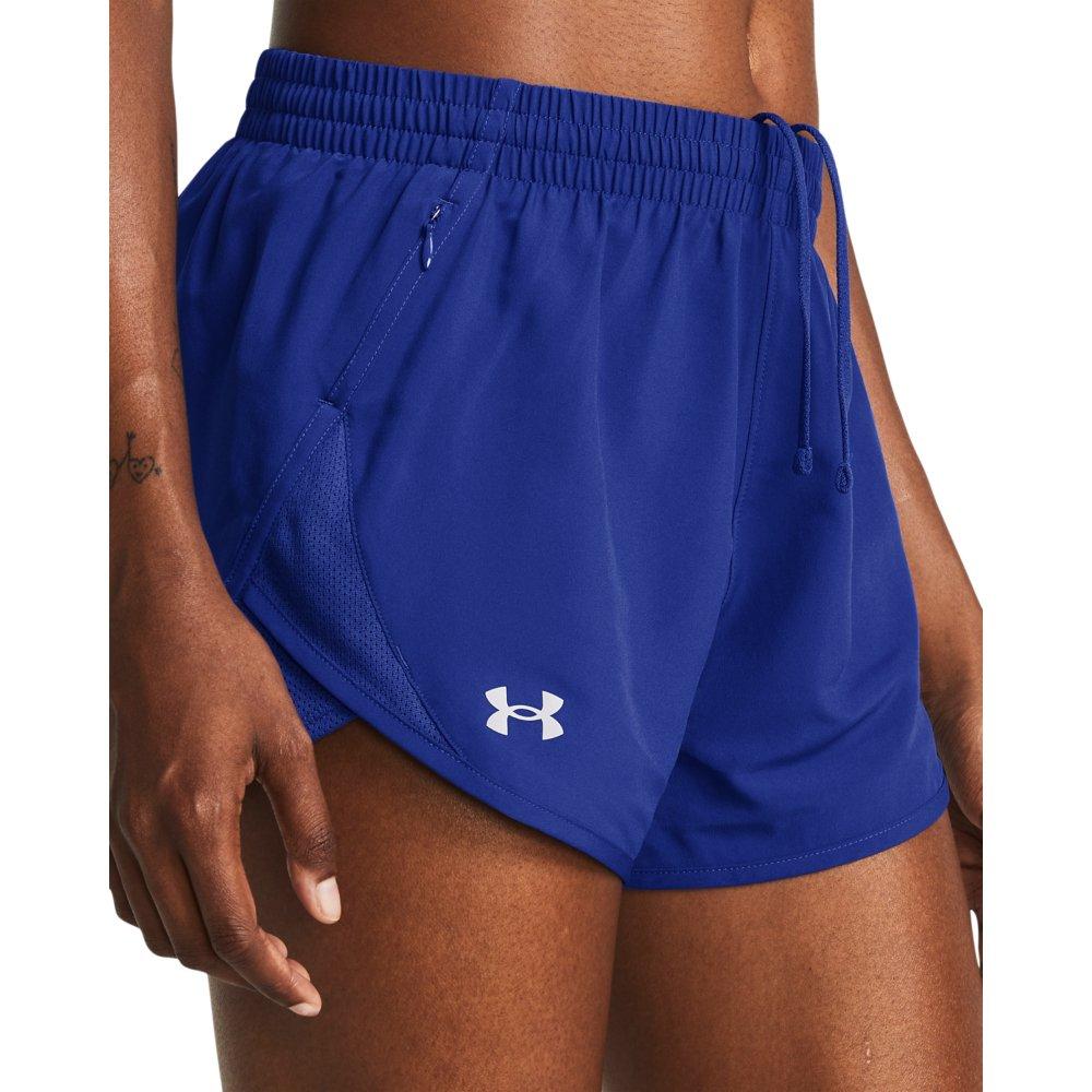 Under Armour Women's Fly-By 3" Shorts - ROYAL Thumbnail View 3