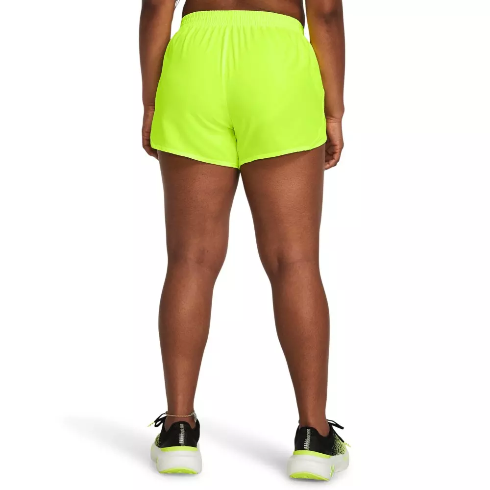 Under Armour Women's Fly-By 3" Shorts - YELLOW