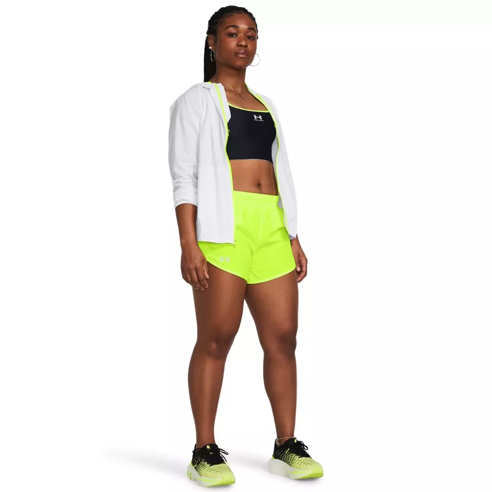 Under Armour Women's Fly-By 3" Shorts - YELLOW