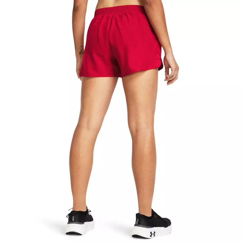 Under Armour Women's Fly-By 3" Shorts - RED