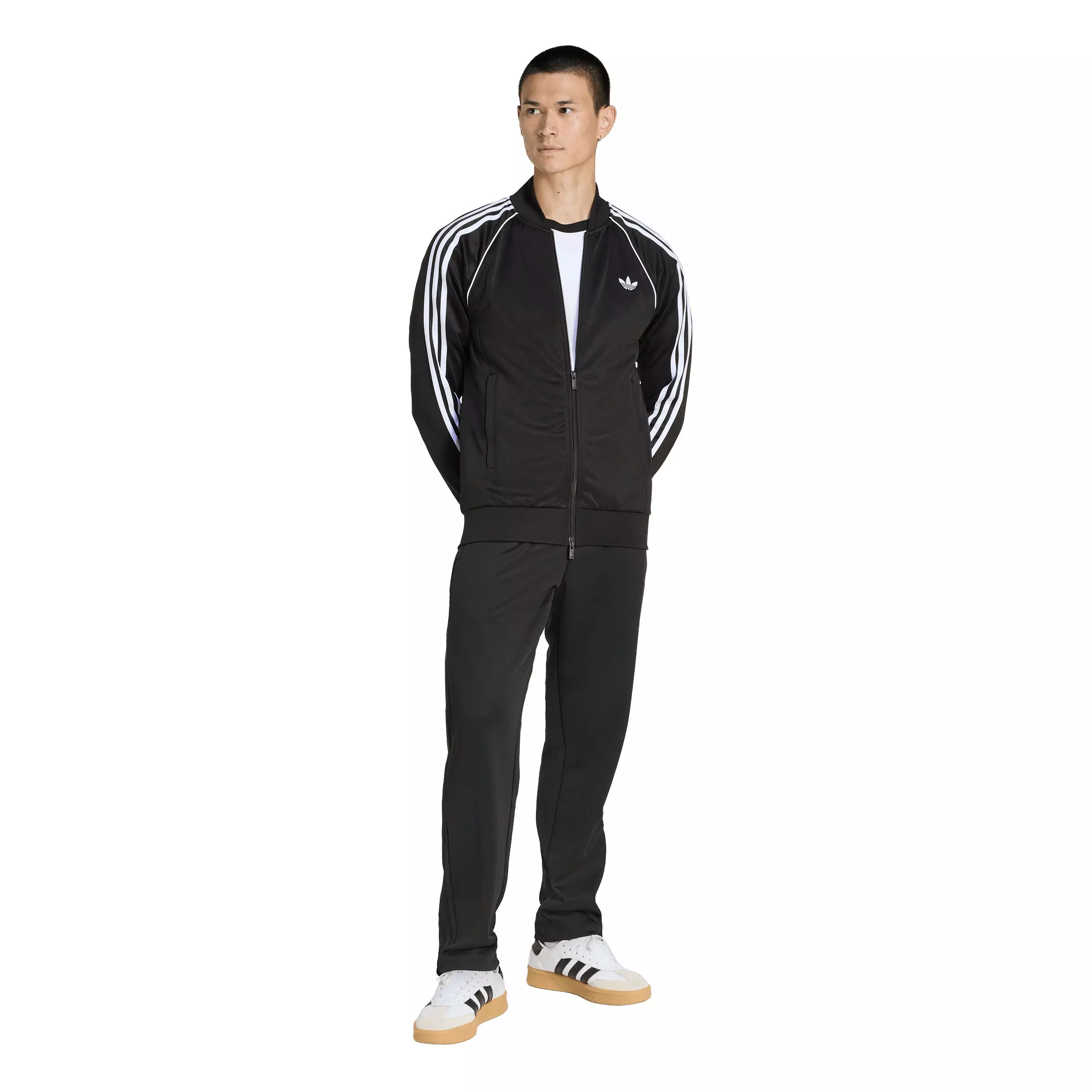 adidas Originals Men's SST Track Top - Black - BLACK