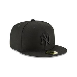 New Era New York Yankees Black Tonal 59FIFTY Fitted Hat-Black