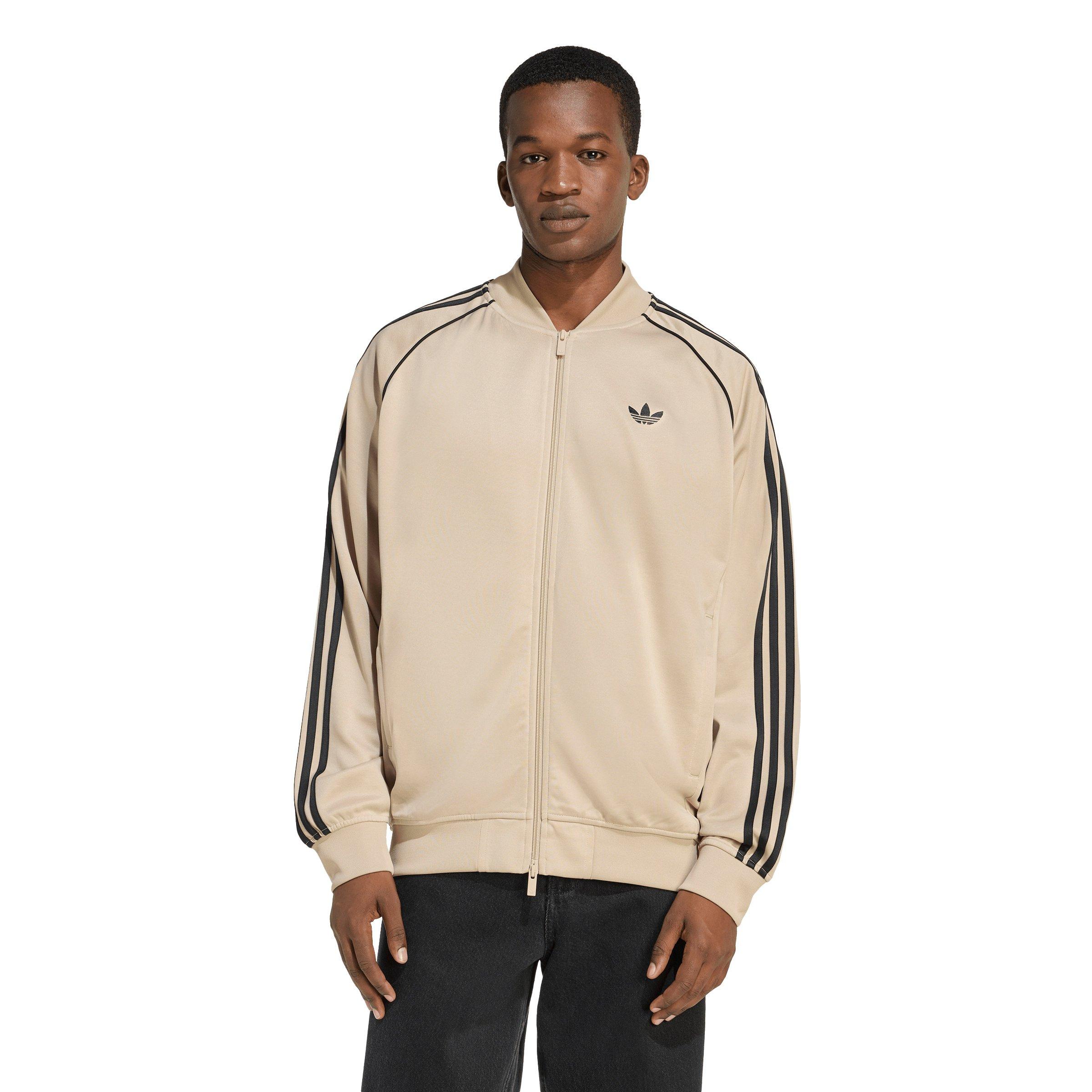 adidas Originals Men's SST Adicolor Classics Loose Track Top - Khaki/Black - KHAKI/BLACK Thumbnail View 1