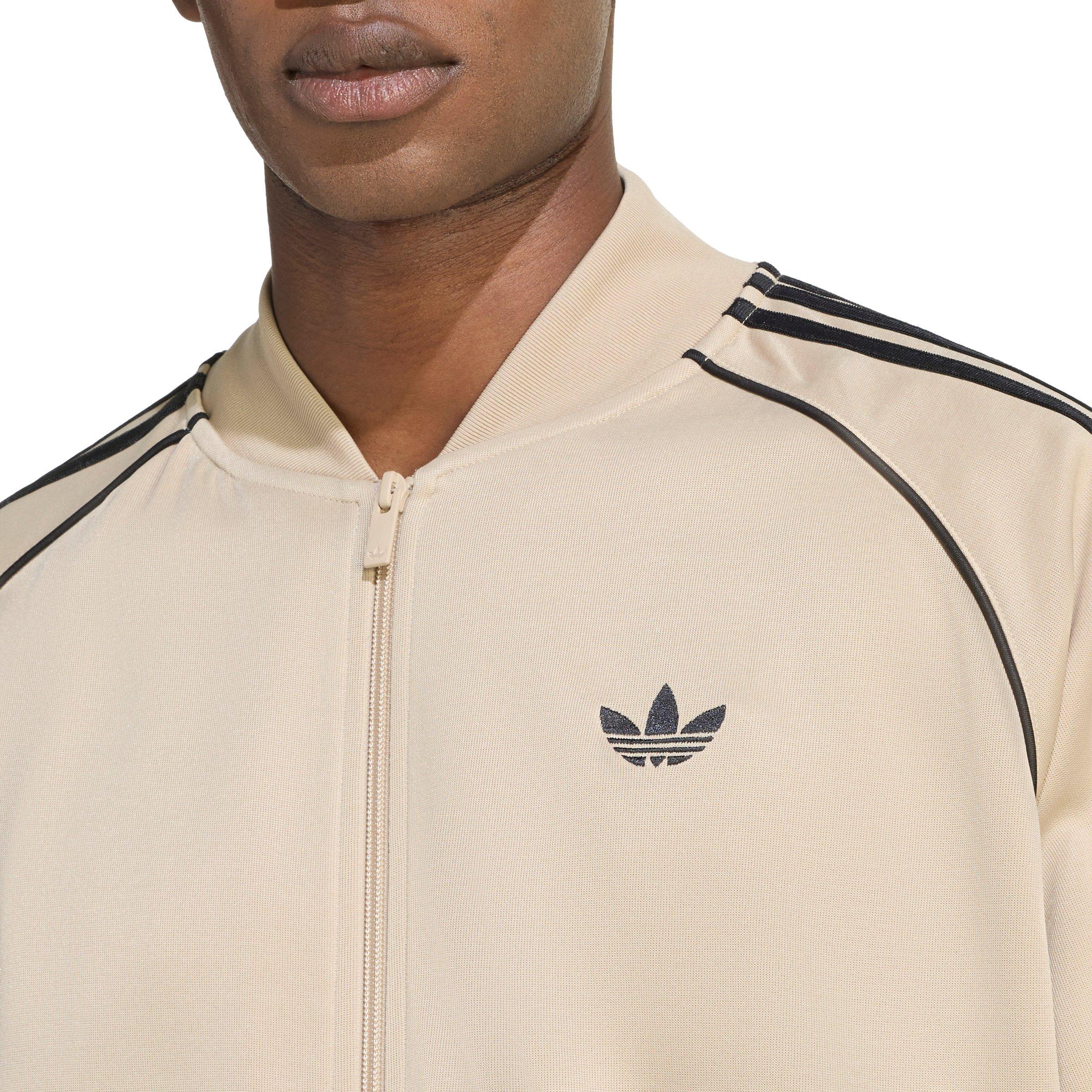 adidas Originals Men's SST Adicolor Classics Loose Track Top - Khaki/Black - KHAKI/BLACK Thumbnail View 3