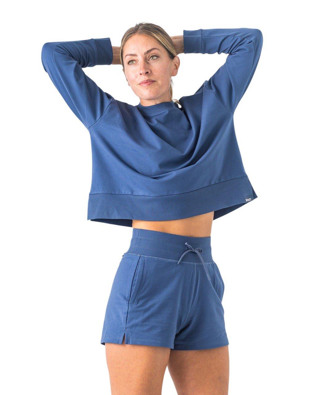 Boast Women's Club Sweat Short - Vintage Navy - VINTAGE NAVY