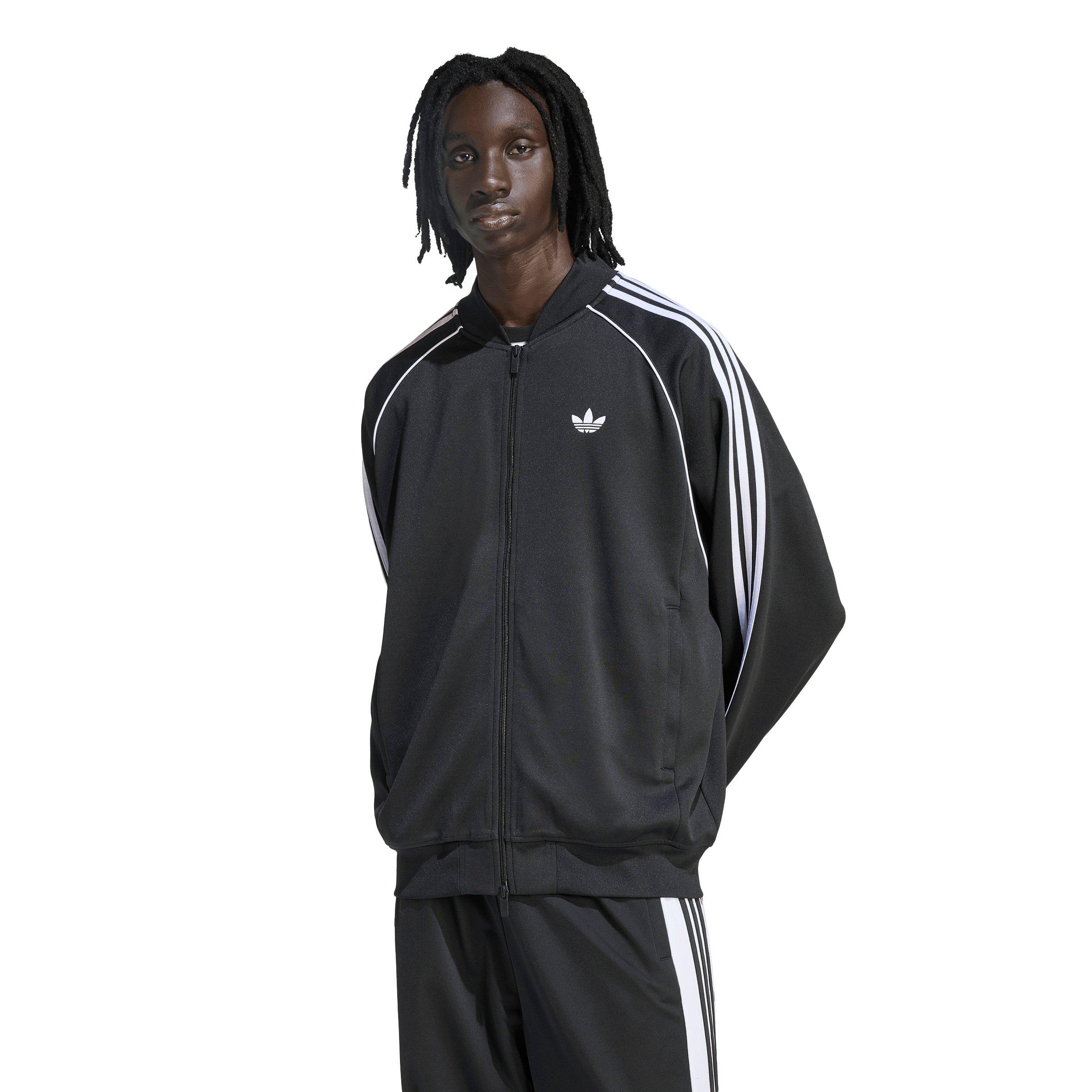 adidas Originals Men's SST Adicolor Classics Loose Track Top - Black/White - BLACK/WHITE Thumbnail View 1