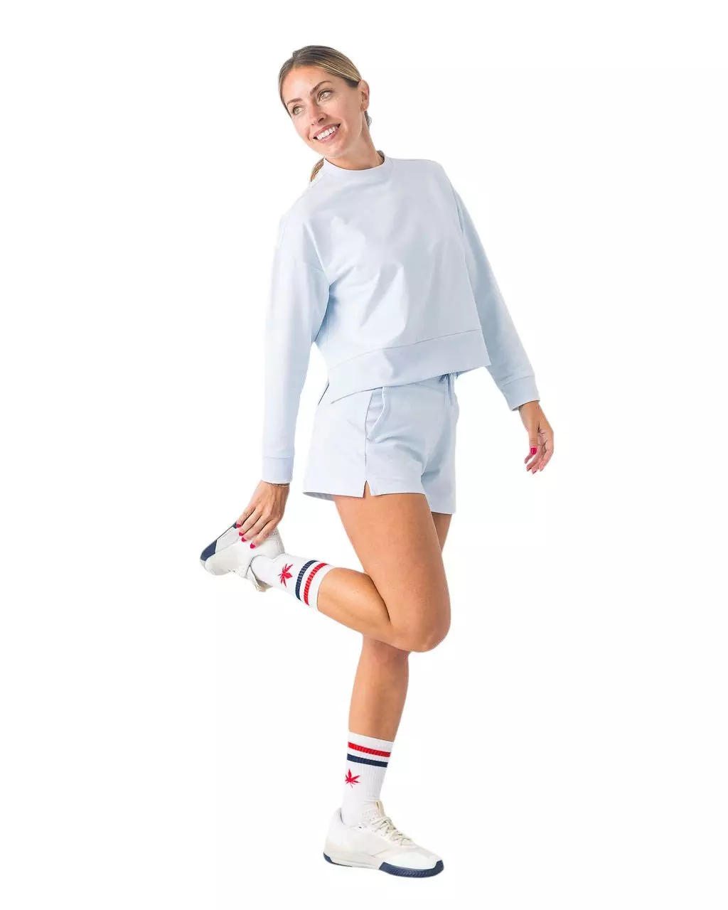 Boast Women's Club Sweat Short - Lt Blue - LT BLUE
