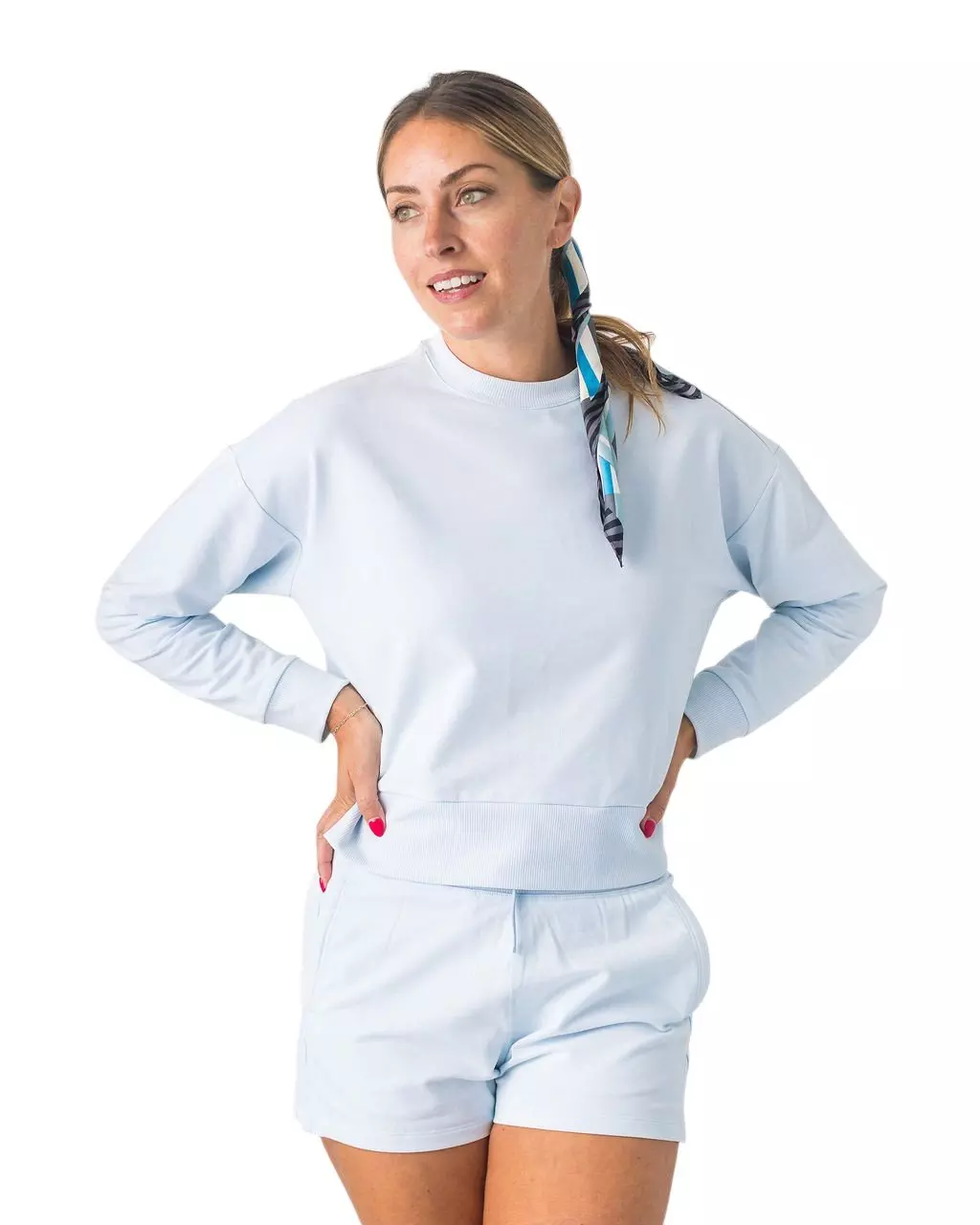 Boast Women's Club Sweat Short - Lt Blue - LT BLUE