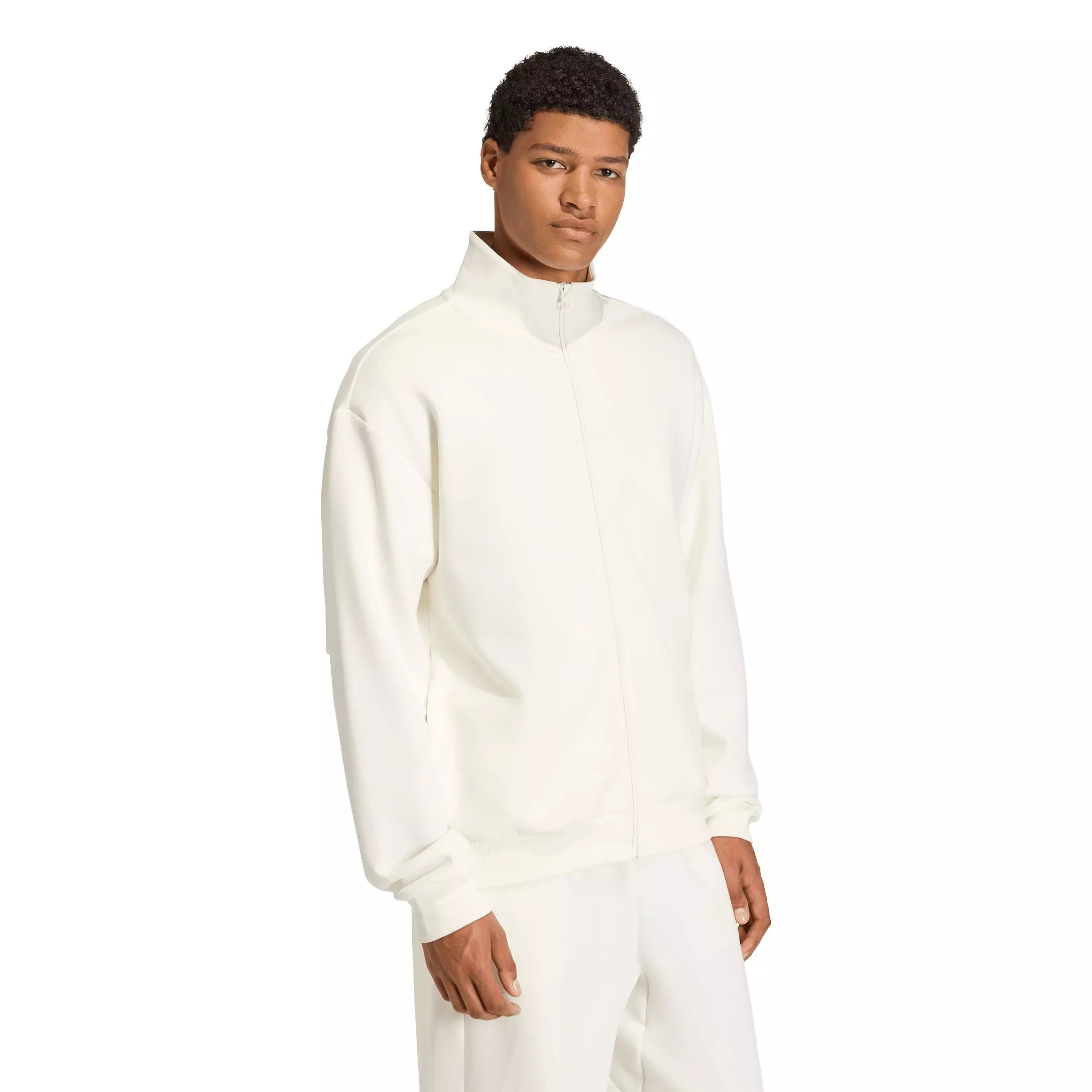 adidas Men's Soft Lux Track Top -Off-White - OFF-WHITE