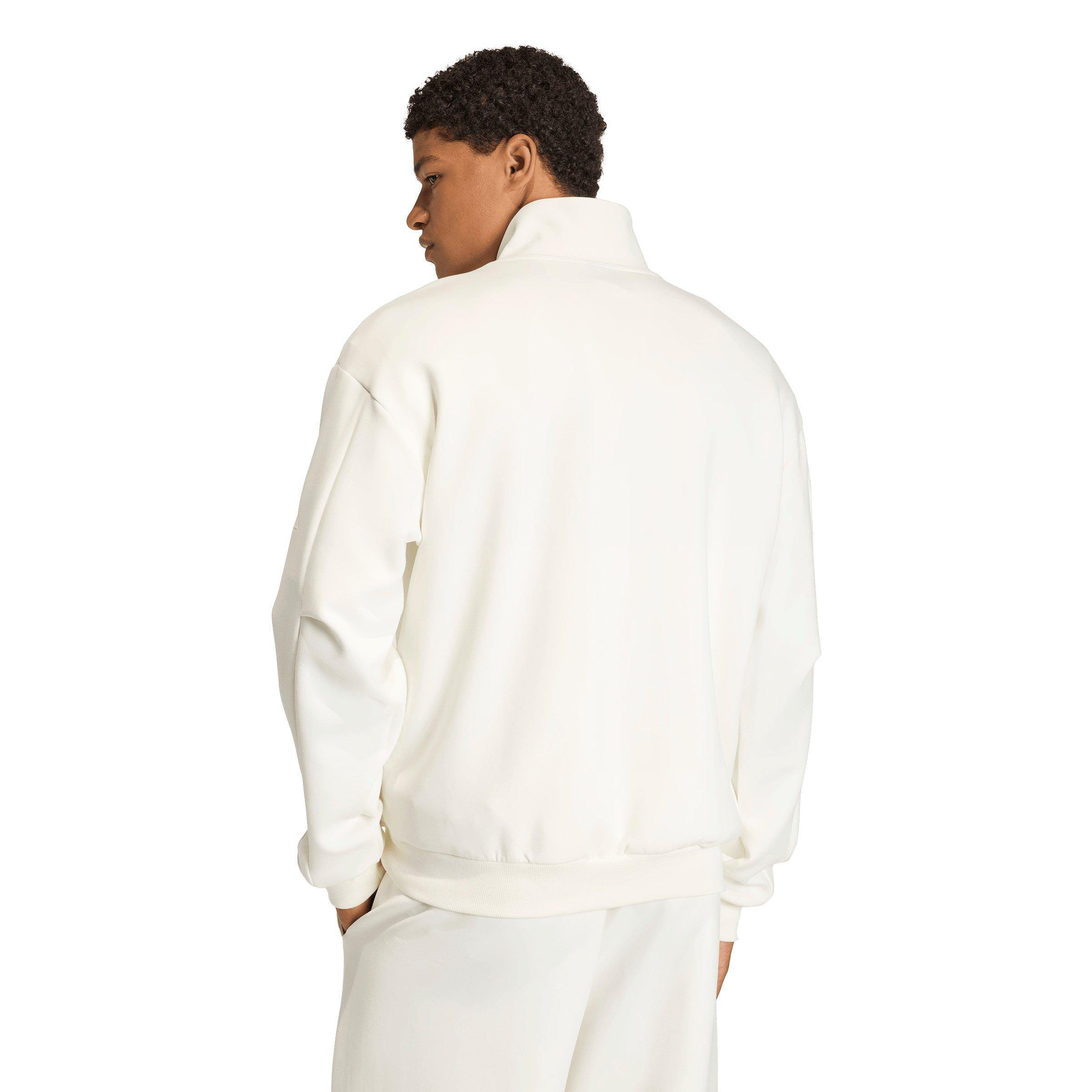 adidas Men's Soft Lux Track Top -Off-White - OFF-WHITE Thumbnail View 2