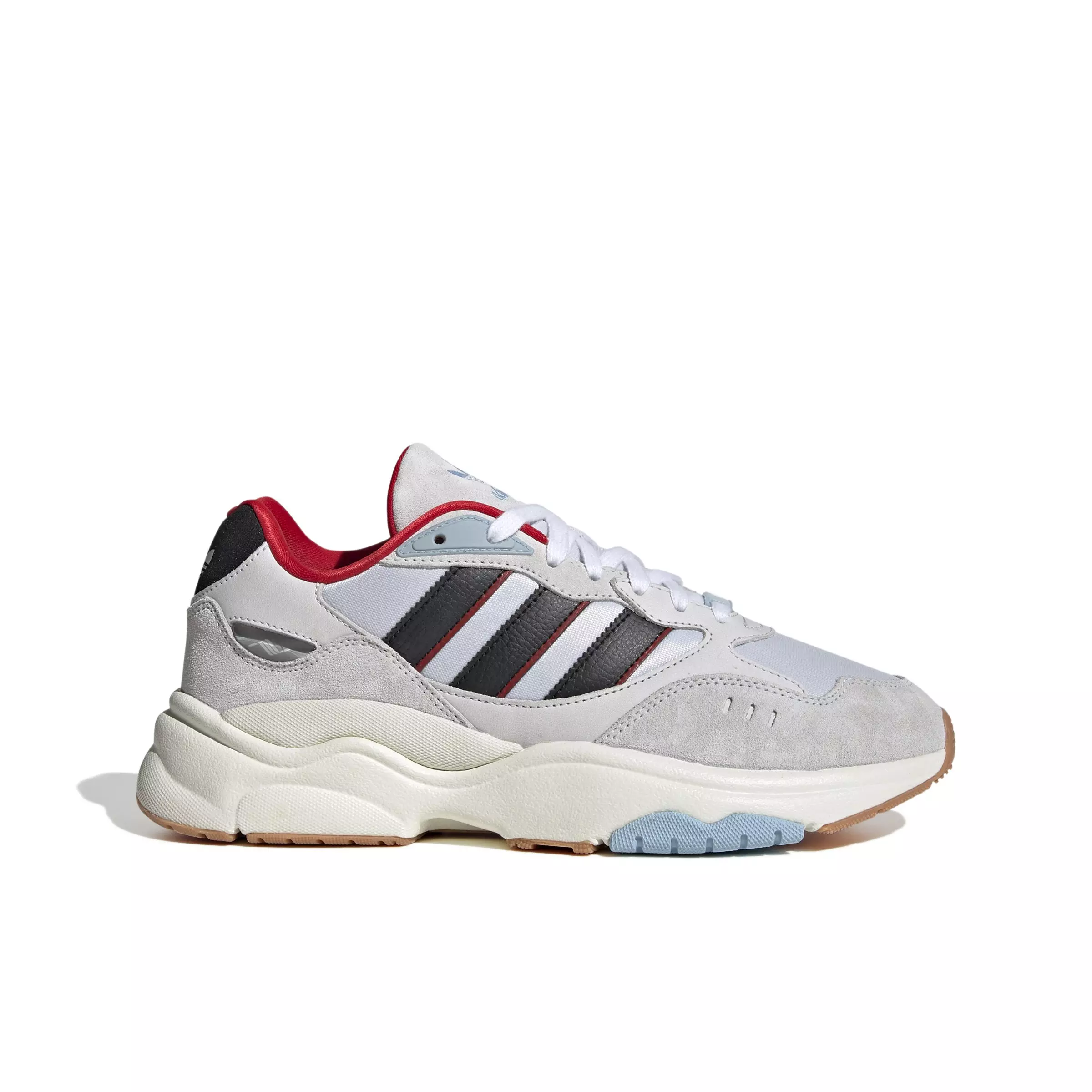 adidas Originals Retropy F90 "Dash Grey/Core Black/Bet Scarlet" Grade School Boys' Shoe - GREY/BLACK/SCARLET