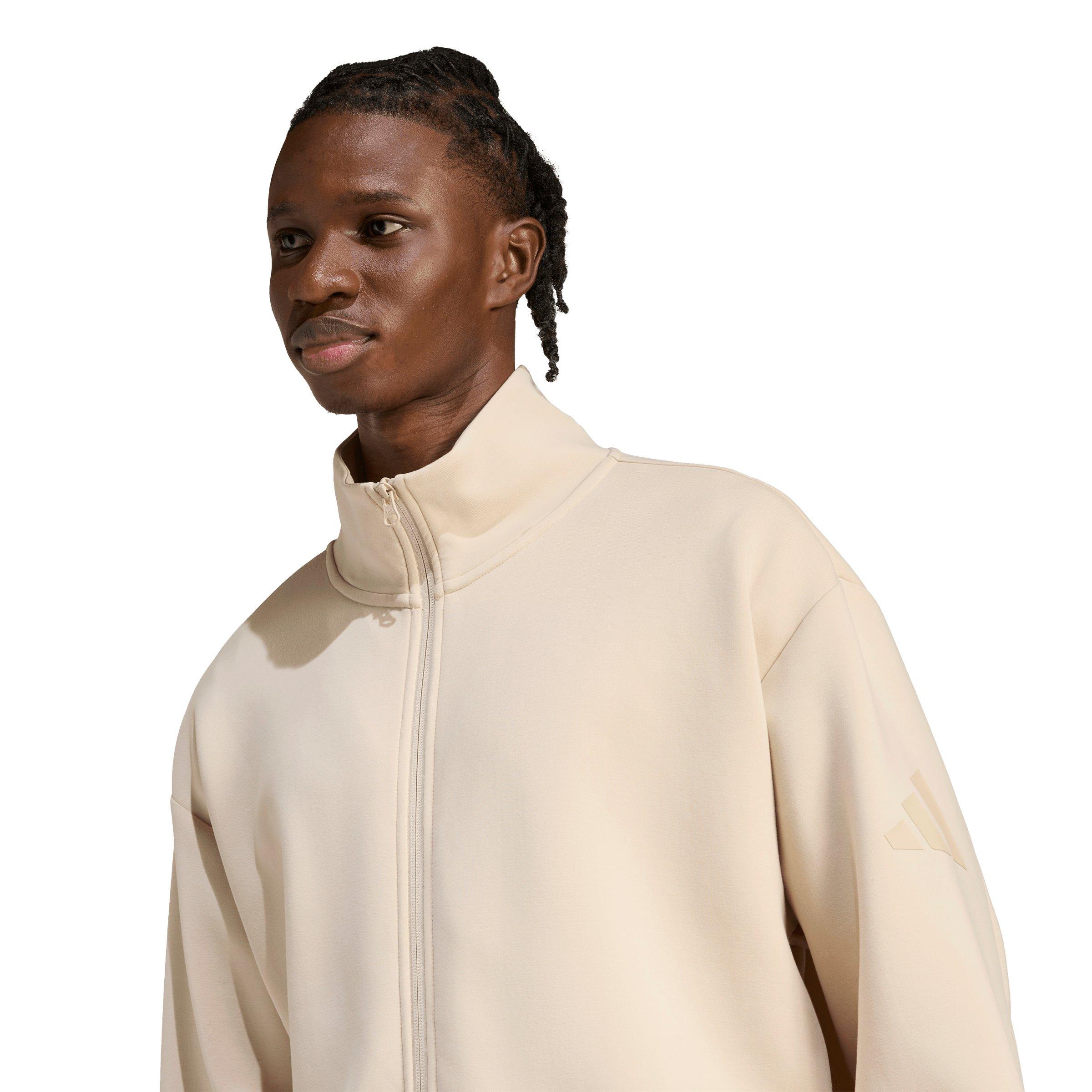 adidas Men's Soft Lux Track Top - Cream - CREAM Thumbnail View 3