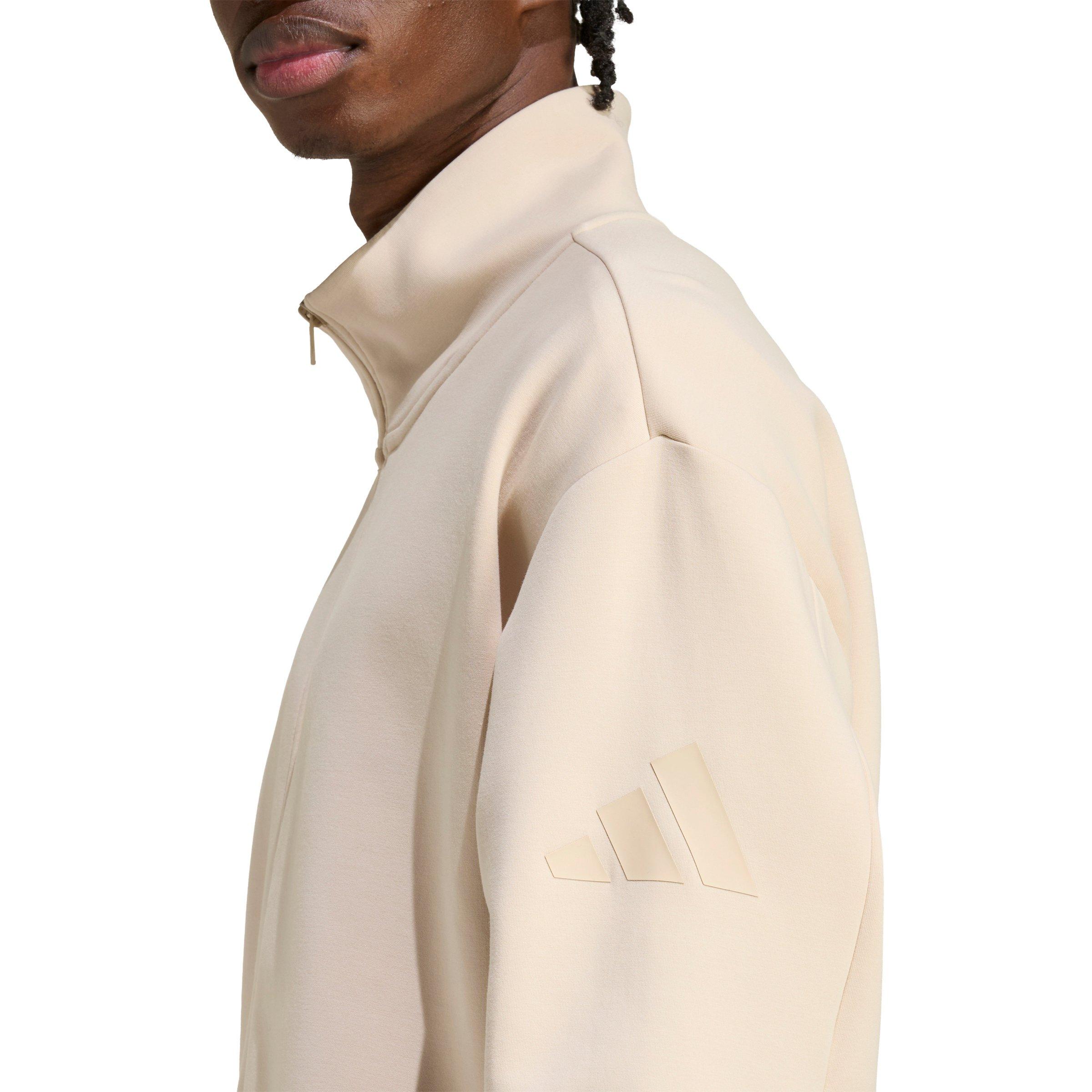 adidas Men's Soft Lux Track Top -Cream - CREAM Thumbnail View 4