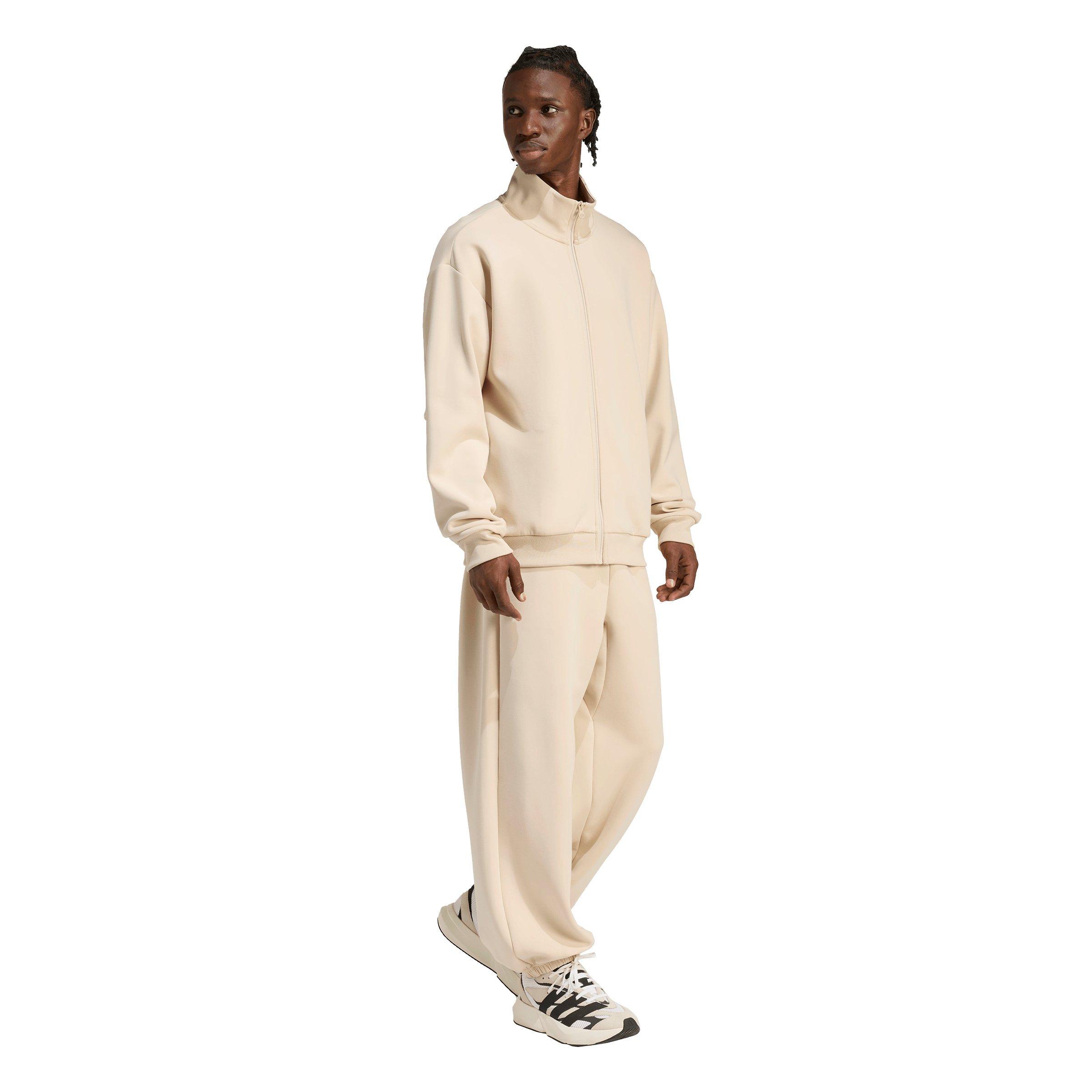 adidas Men's Soft Lux Track Top - Cream - CREAM Thumbnail View 5