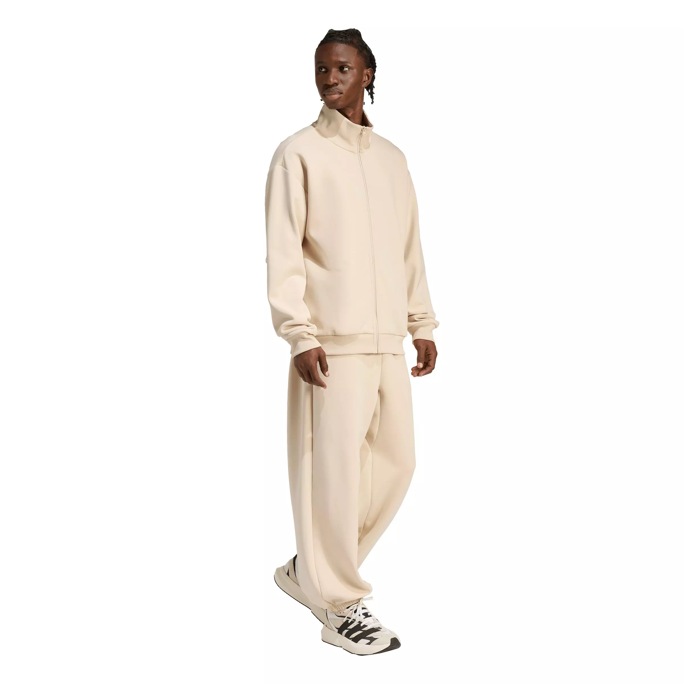 adidas Men's Soft Lux Track Top -Cream - CREAM