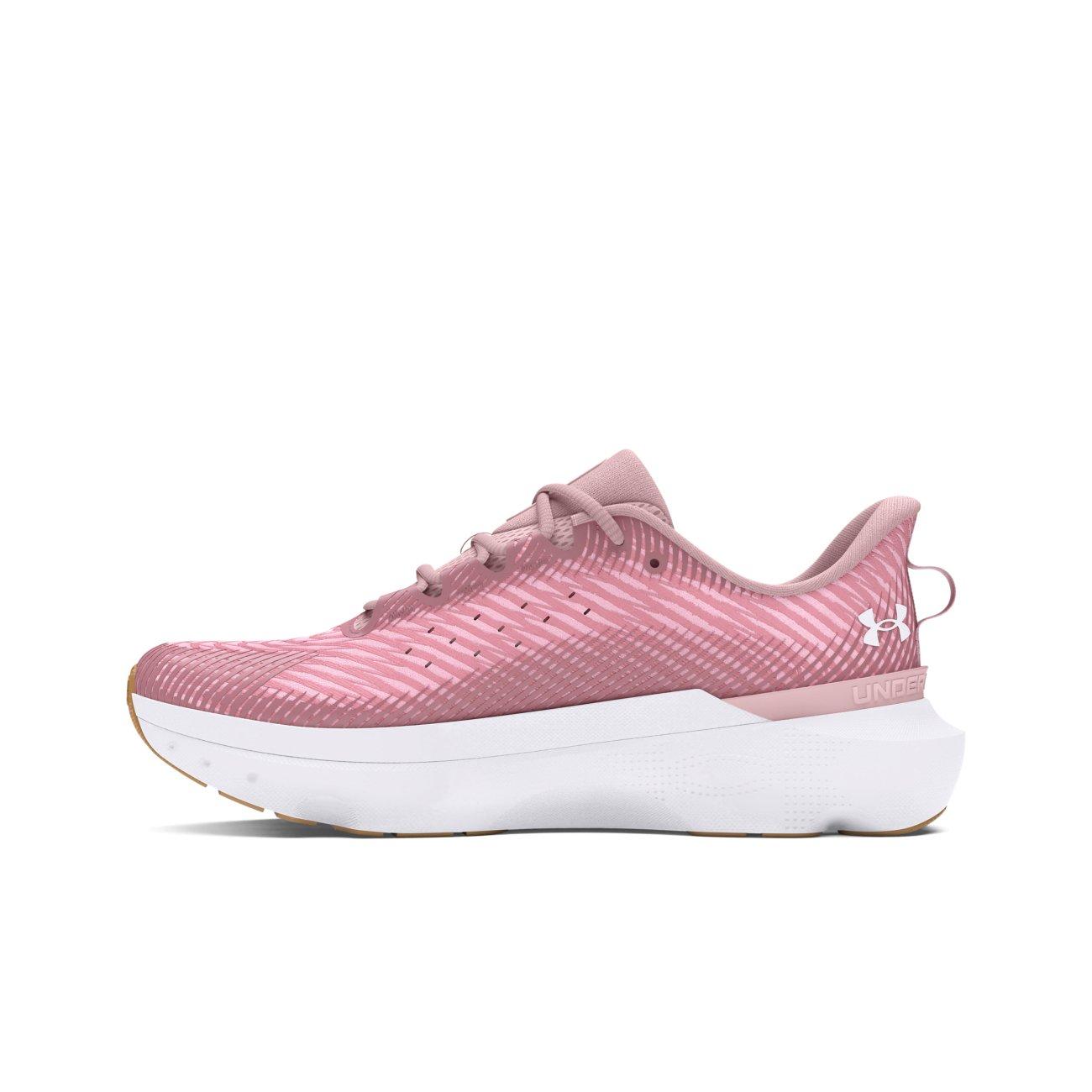 Under Armour Infinite Pro "Prime Pink/Pink Elixir/White" Women's Running Shoe - PINK/WHITE Thumbnail View 2
