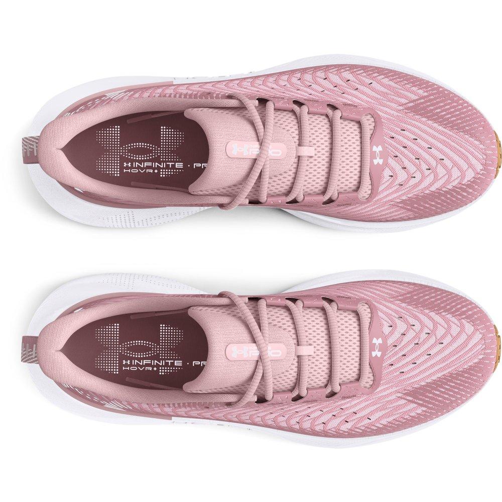 Under Armour Infinite Pro "Prime Pink/Pink Elixir/White" Women's Running Shoe - PINK/WHITE Thumbnail View 3