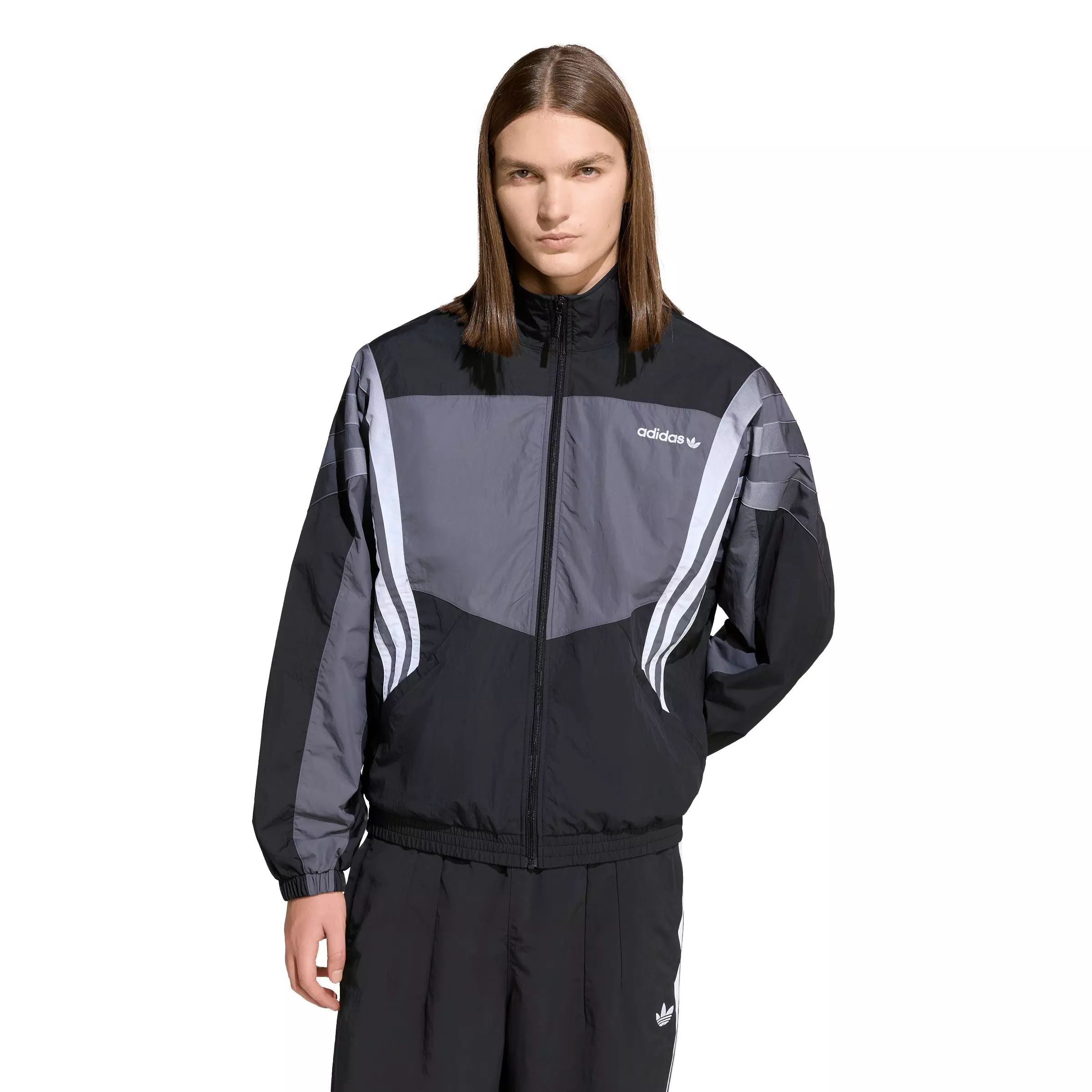 adidas Originals Men's Santiago Track Top - Black - BLACK