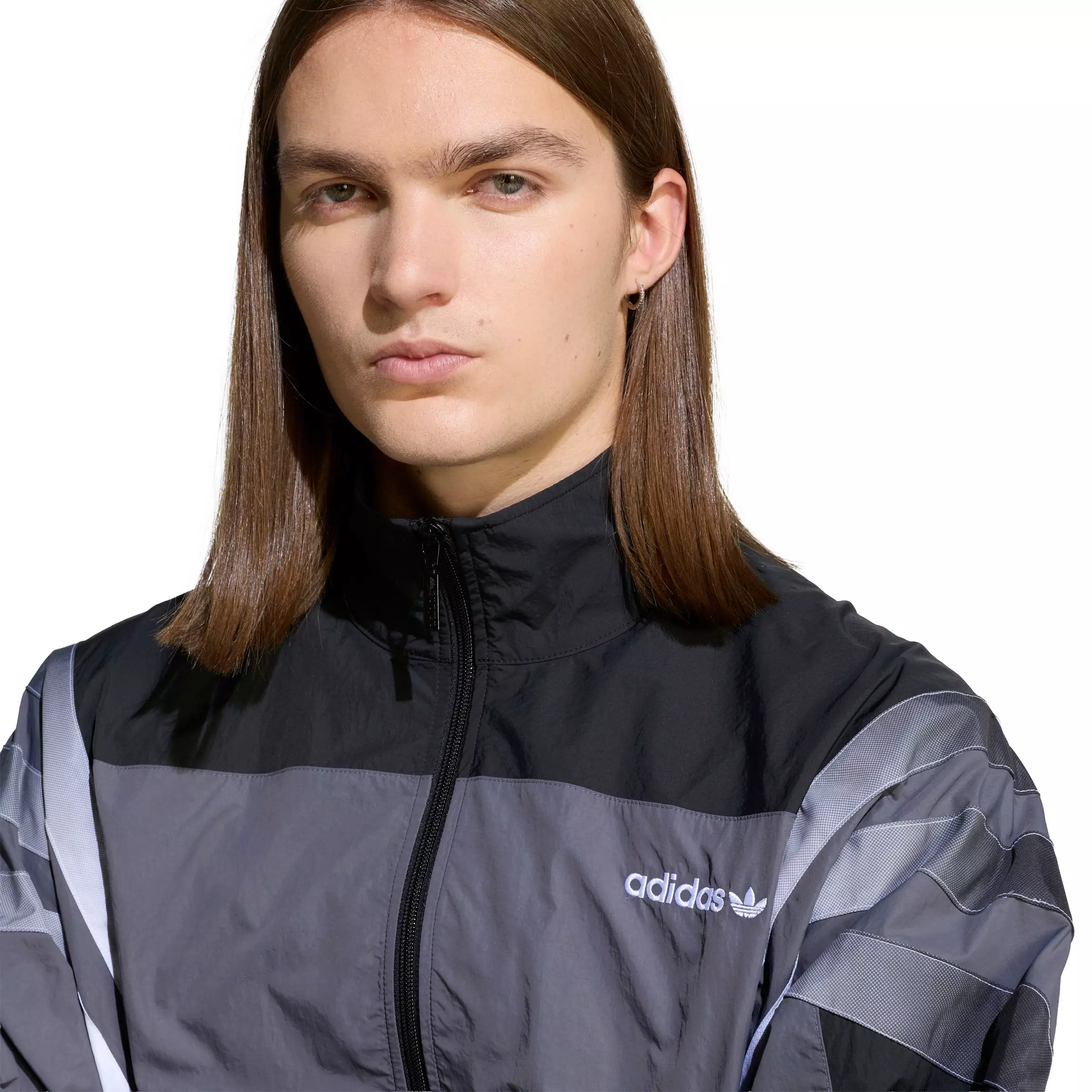 adidas Originals Men's Santiago Track Top - Black - BLACK