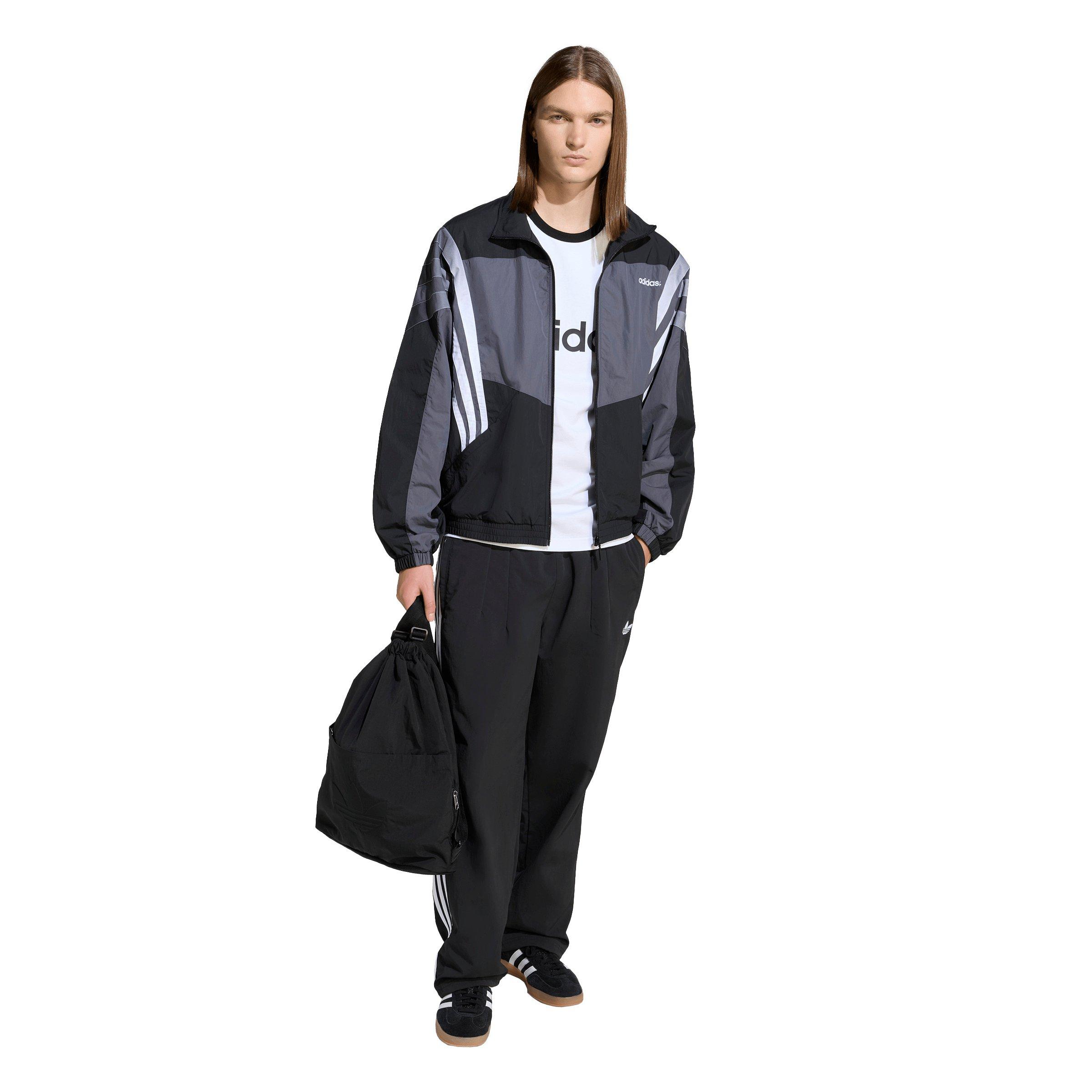 adidas Originals Men's Santiago Track Top - Black - BLACK Thumbnail View 5