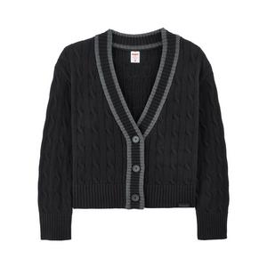 Boast Women's Cardigan Sweater - Black - BLACK