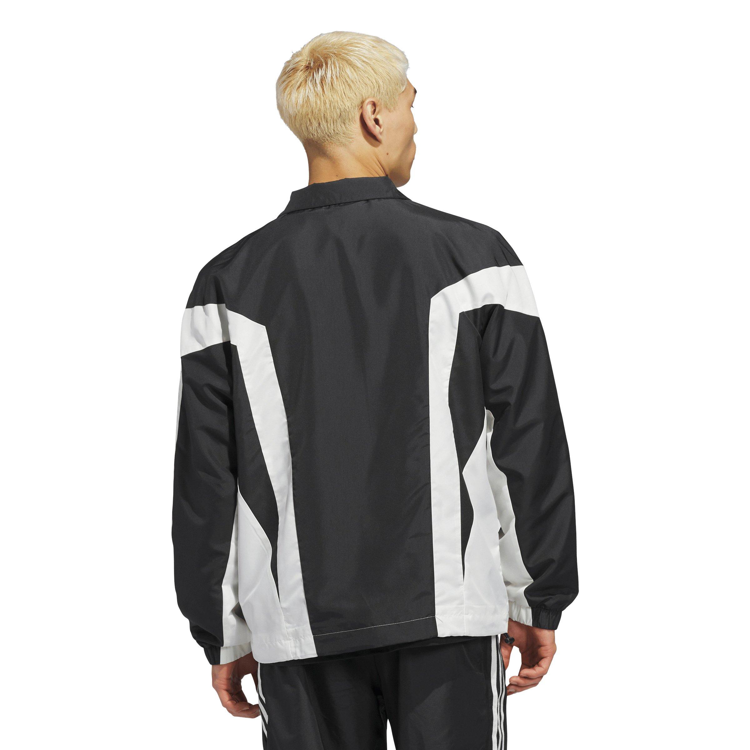 adidas Originals Basketball Wind Breaker Jacket -Black - BLACK Thumbnail View 2