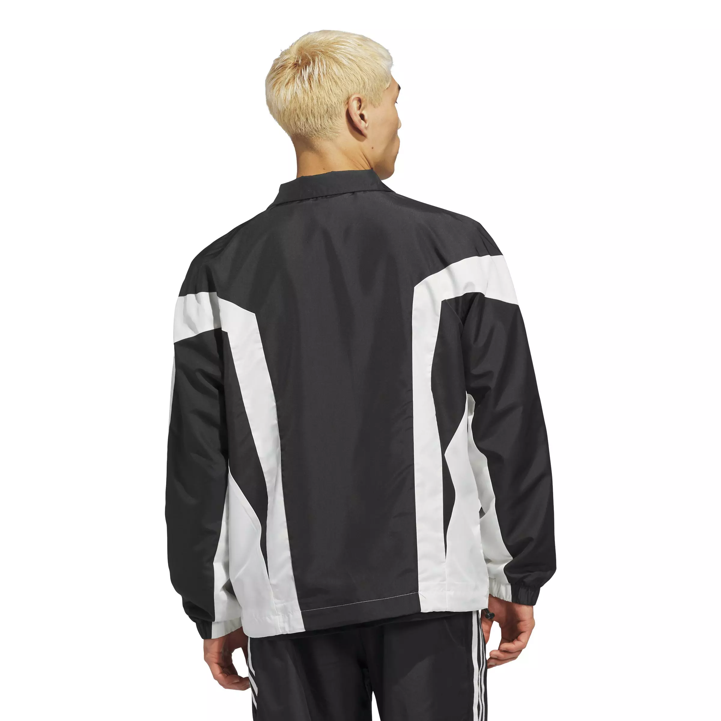 adidas Originals Basketball Wind Breaker Jacket -Black - BLACK