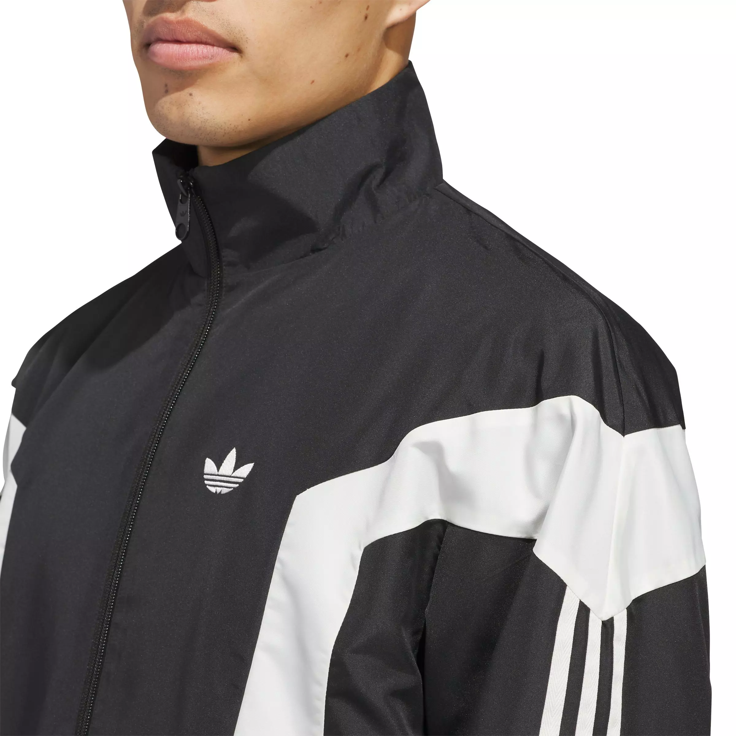 adidas Originals Basketball Wind Breaker Jacket -Black - BLACK