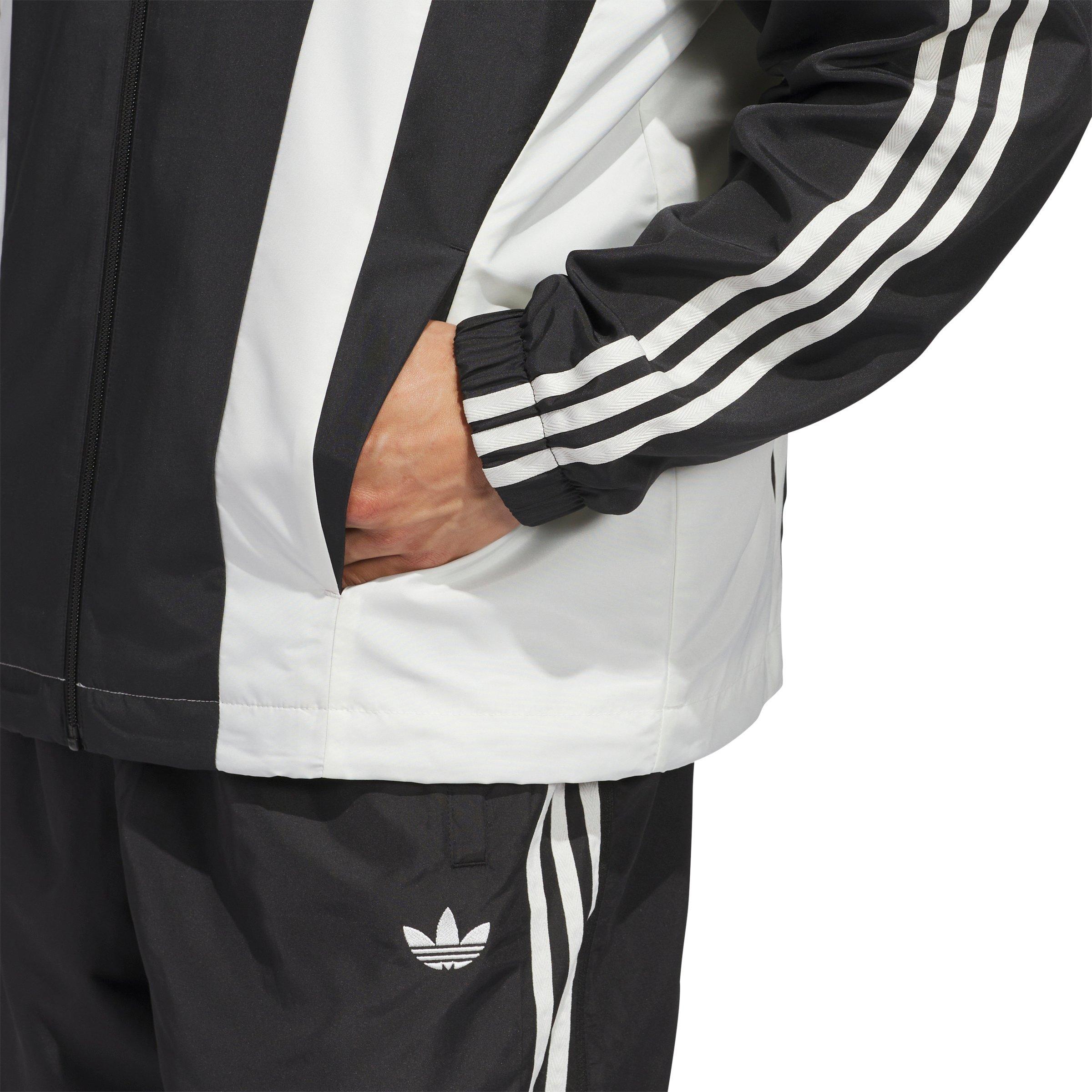 adidas Originals Basketball Wind Breaker Jacket - Black - BLACK Thumbnail View 4