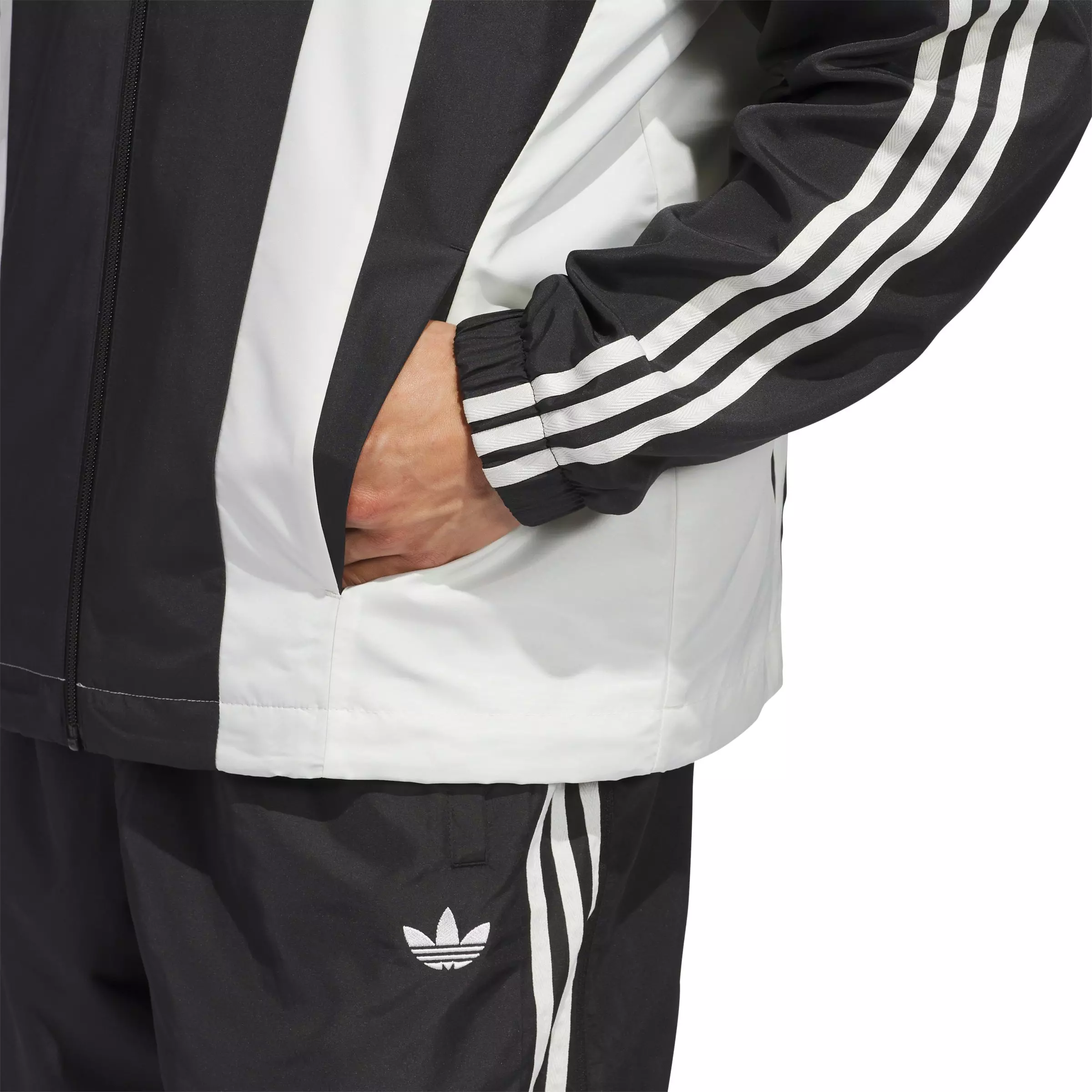 adidas Originals Basketball Wind Breaker Jacket - Black - BLACK
