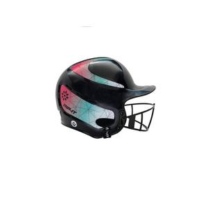 RIP-IT Big Girls' Vision Classic Softball Batting Helmet 2.0 -Black/Teal/Pink